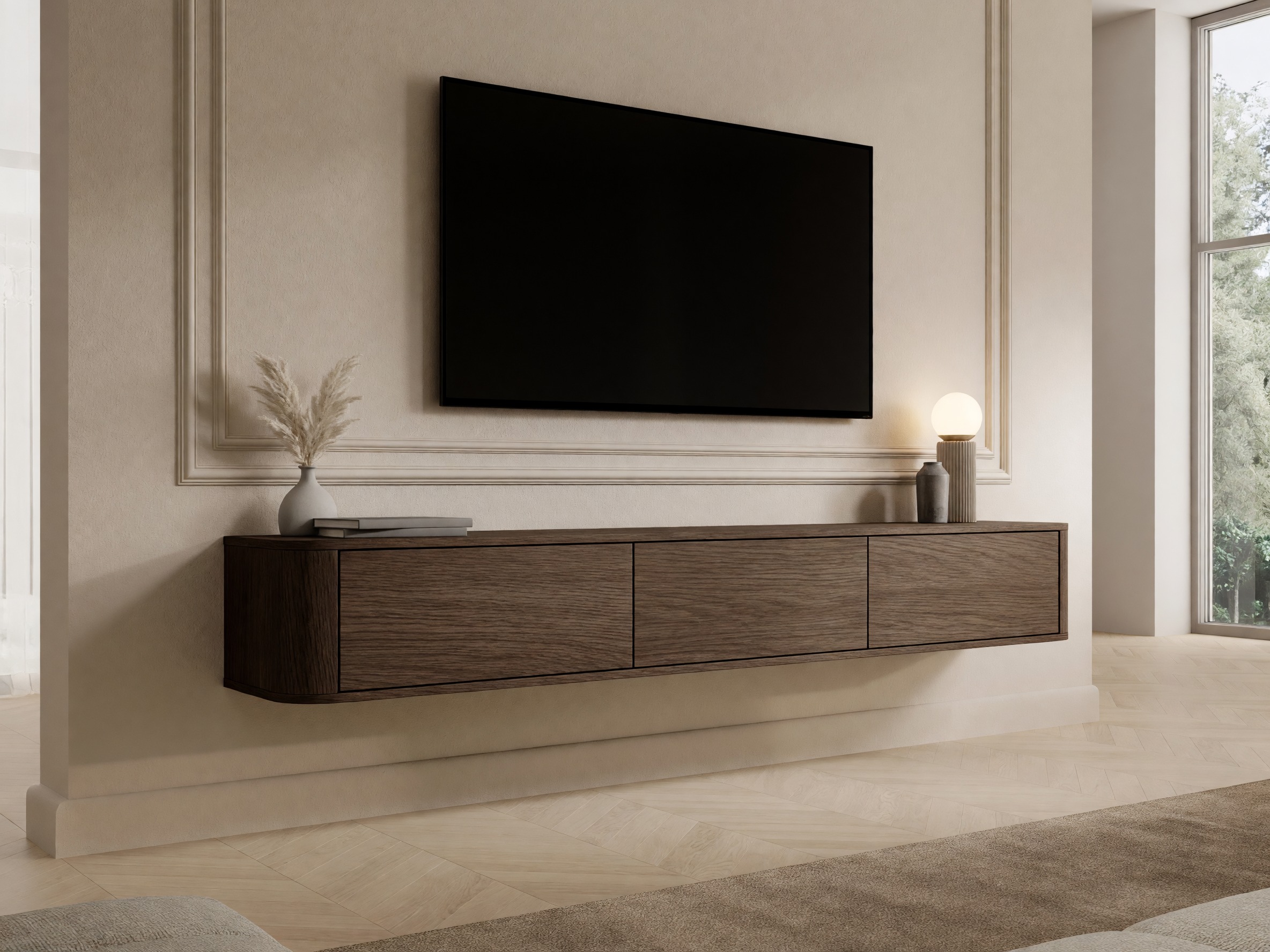 TV stand Claritas (Dark oak)