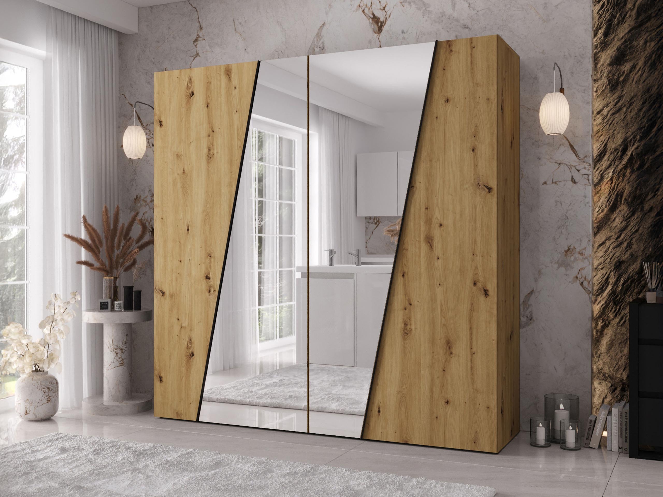 Wardrobe Hartford 635 (Artisan oak)