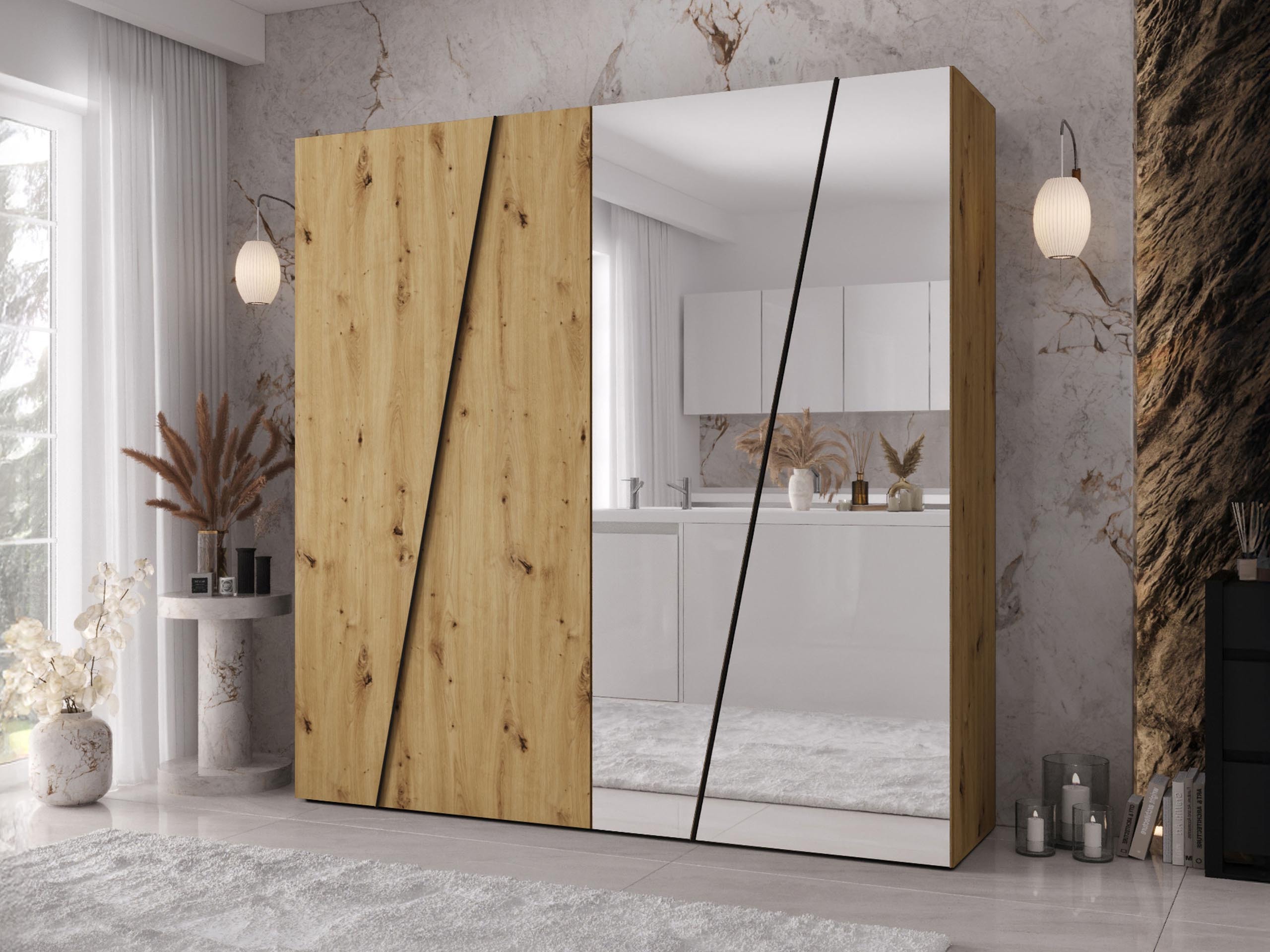 Wardrobe Hartford 635 (Artisan oak)
