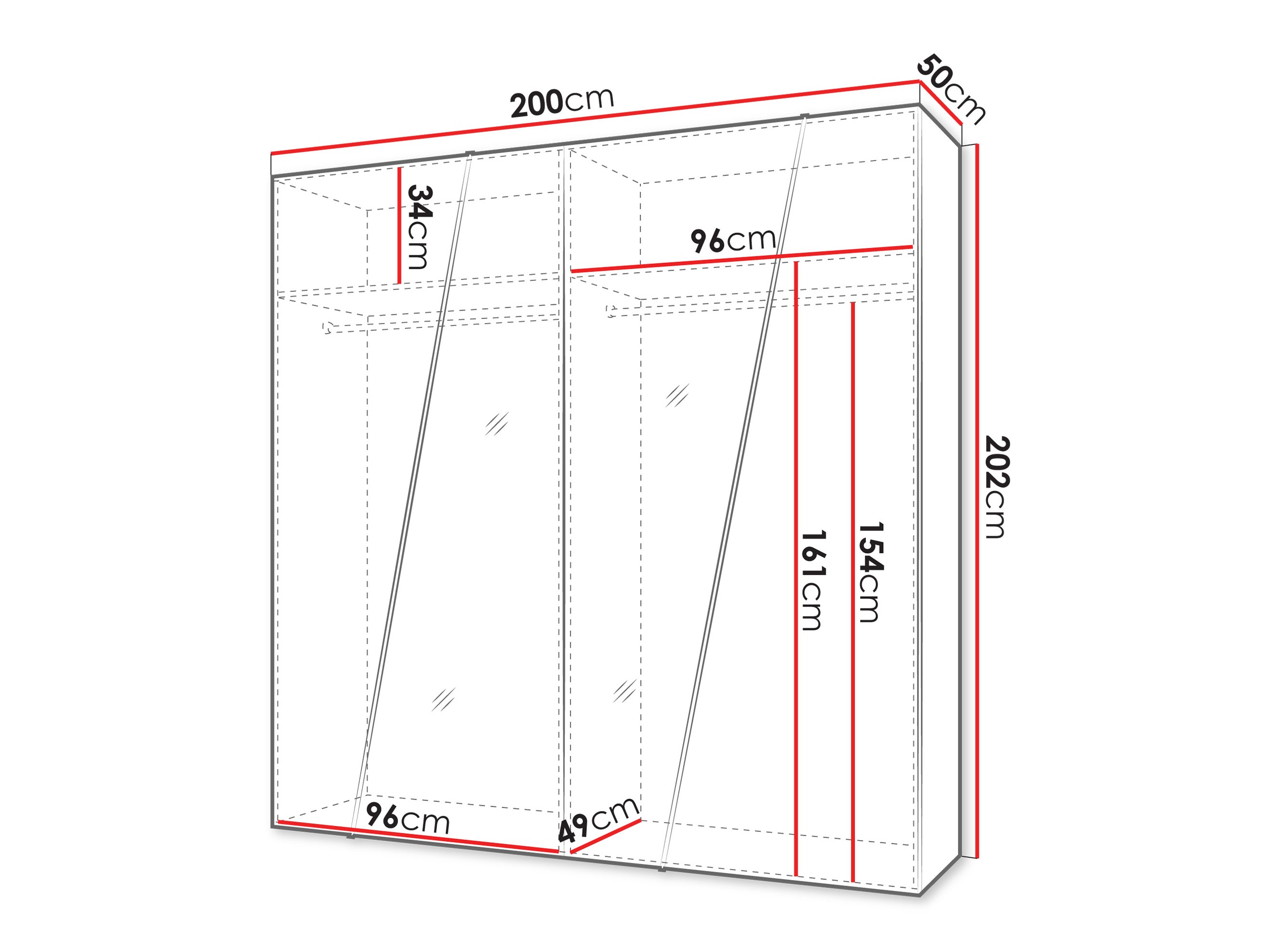 Wardrobe Hartford 635 (White)