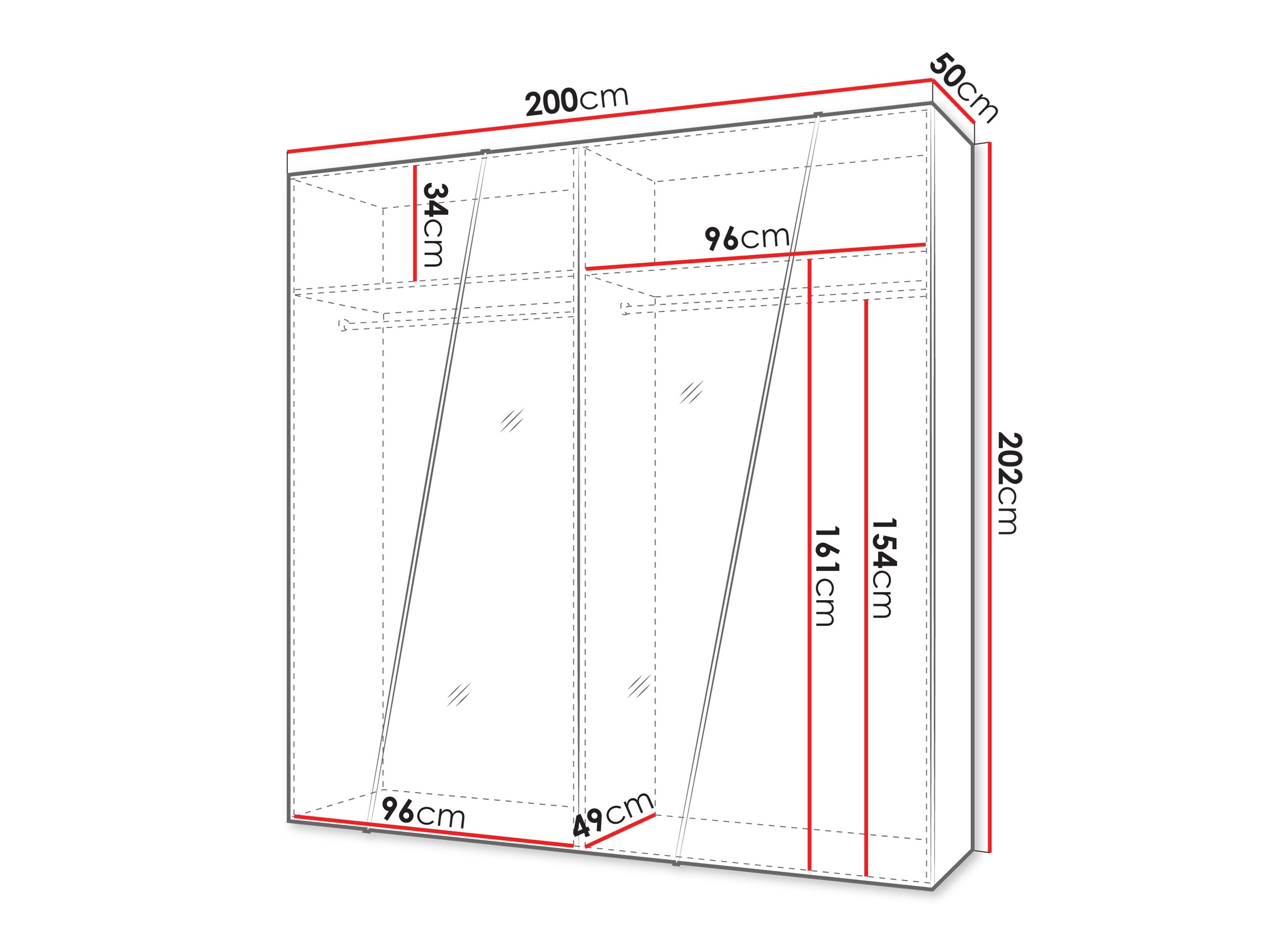 Wardrobe Hartford 635 (White)