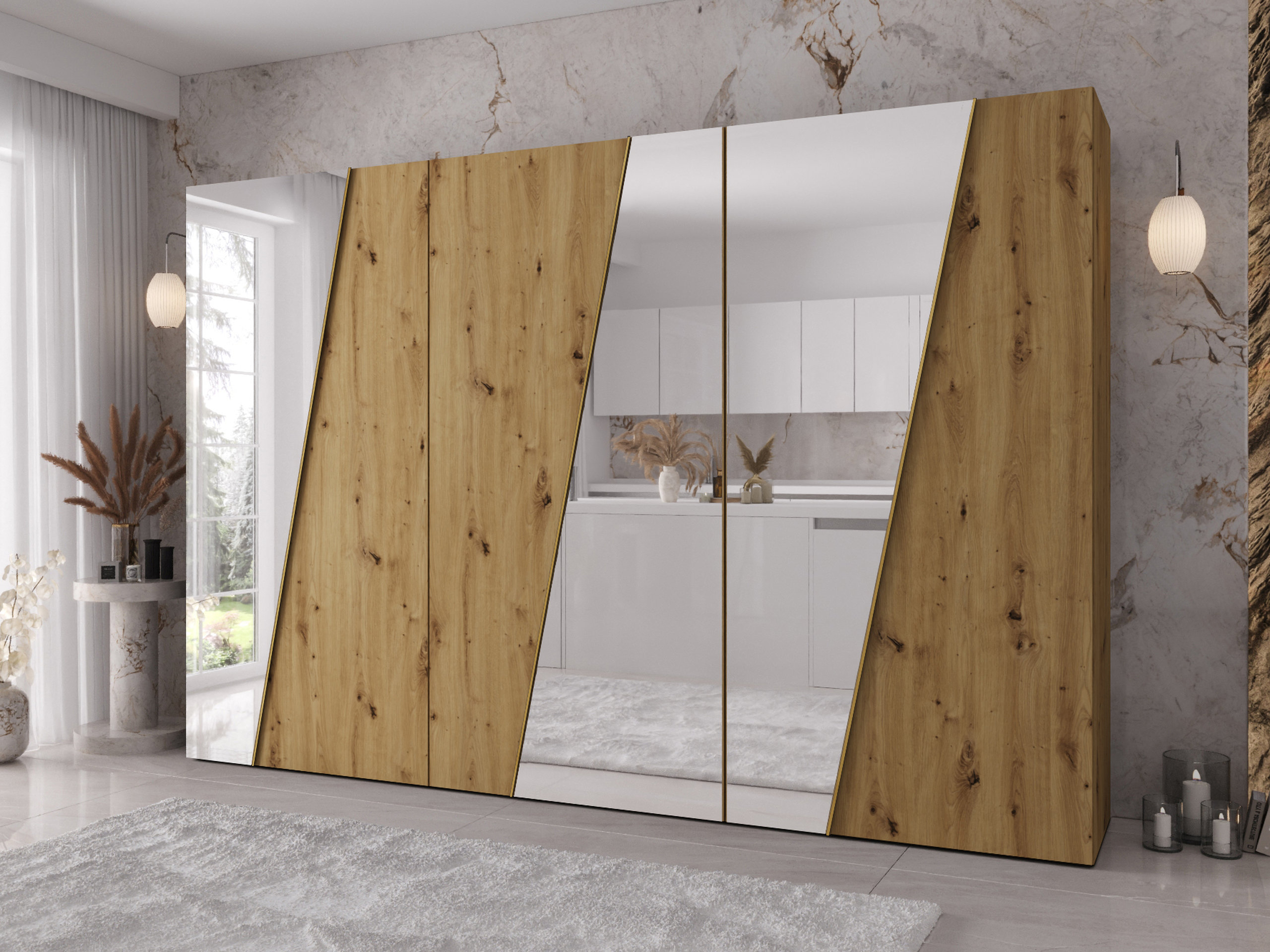 Wardrobe Hartford 637 (Artisan oak)