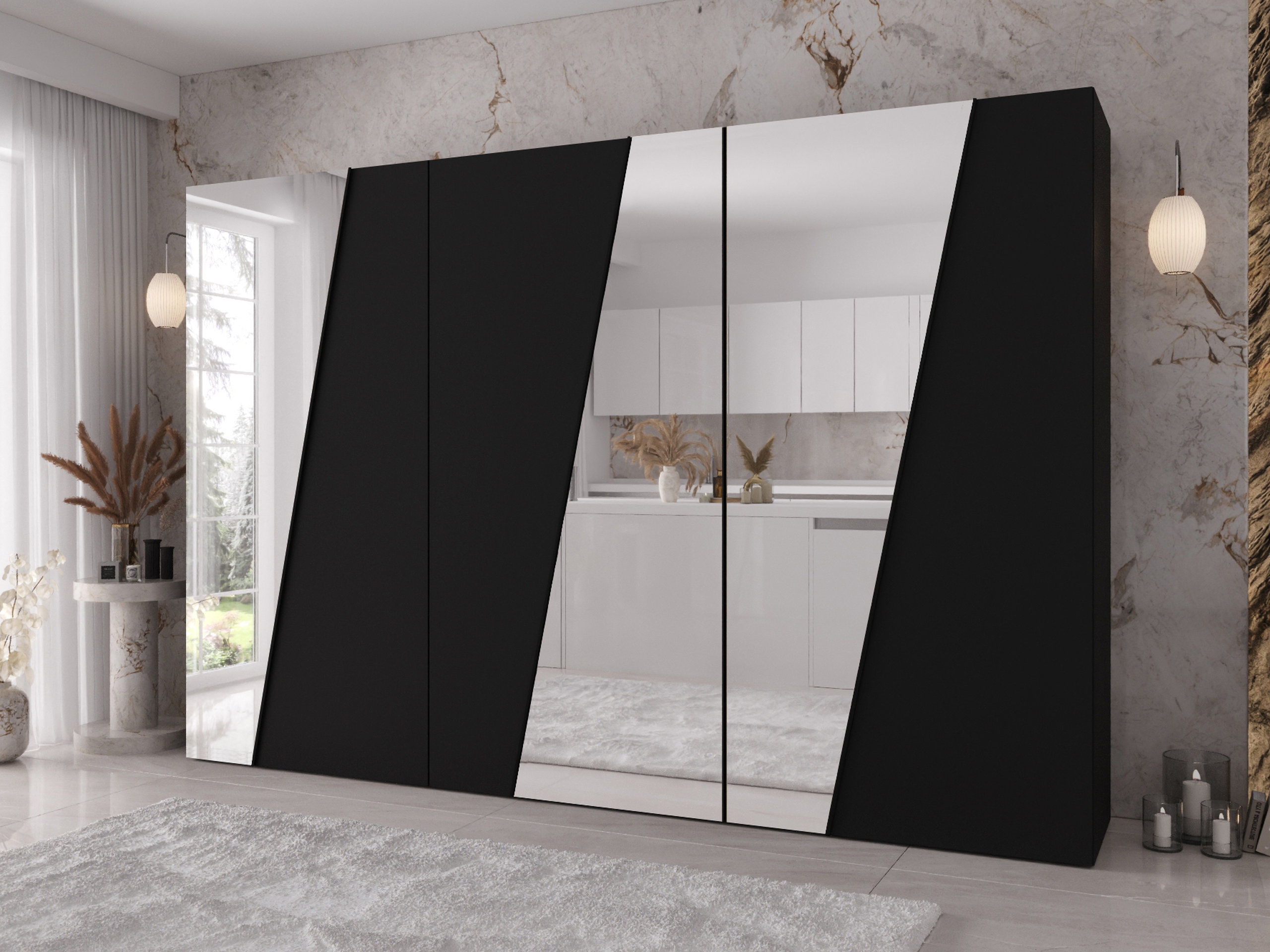 Wardrobe Hartford 637 (Black)