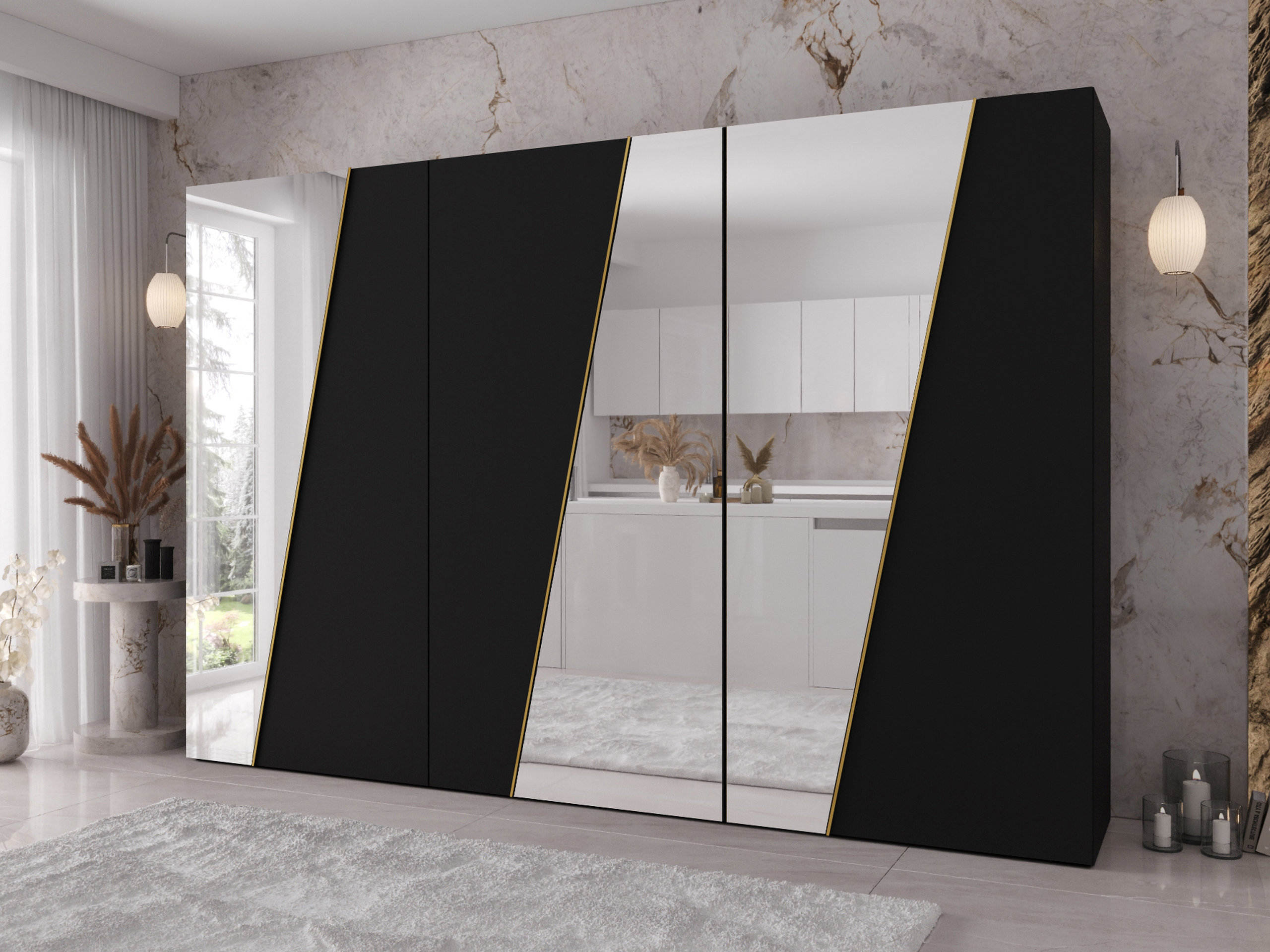 Wardrobe Hartford 637 (Black)
