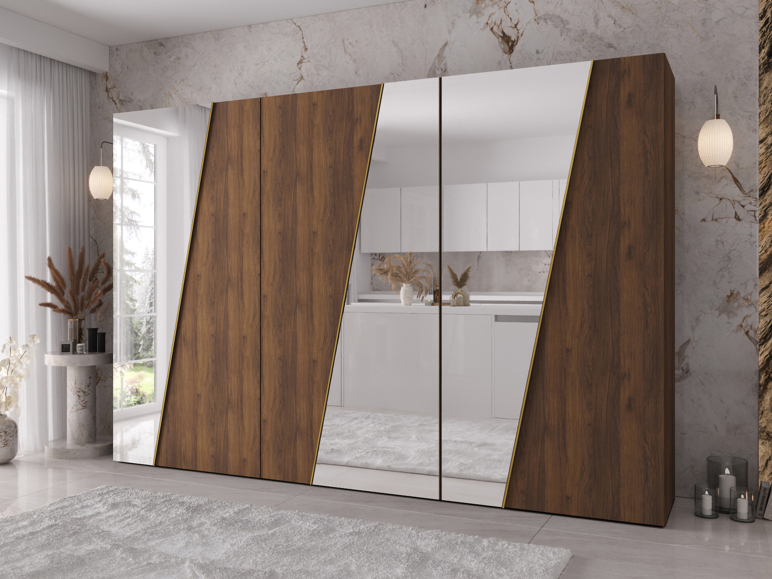 Wardrobe Hartford 637 (Walnut)