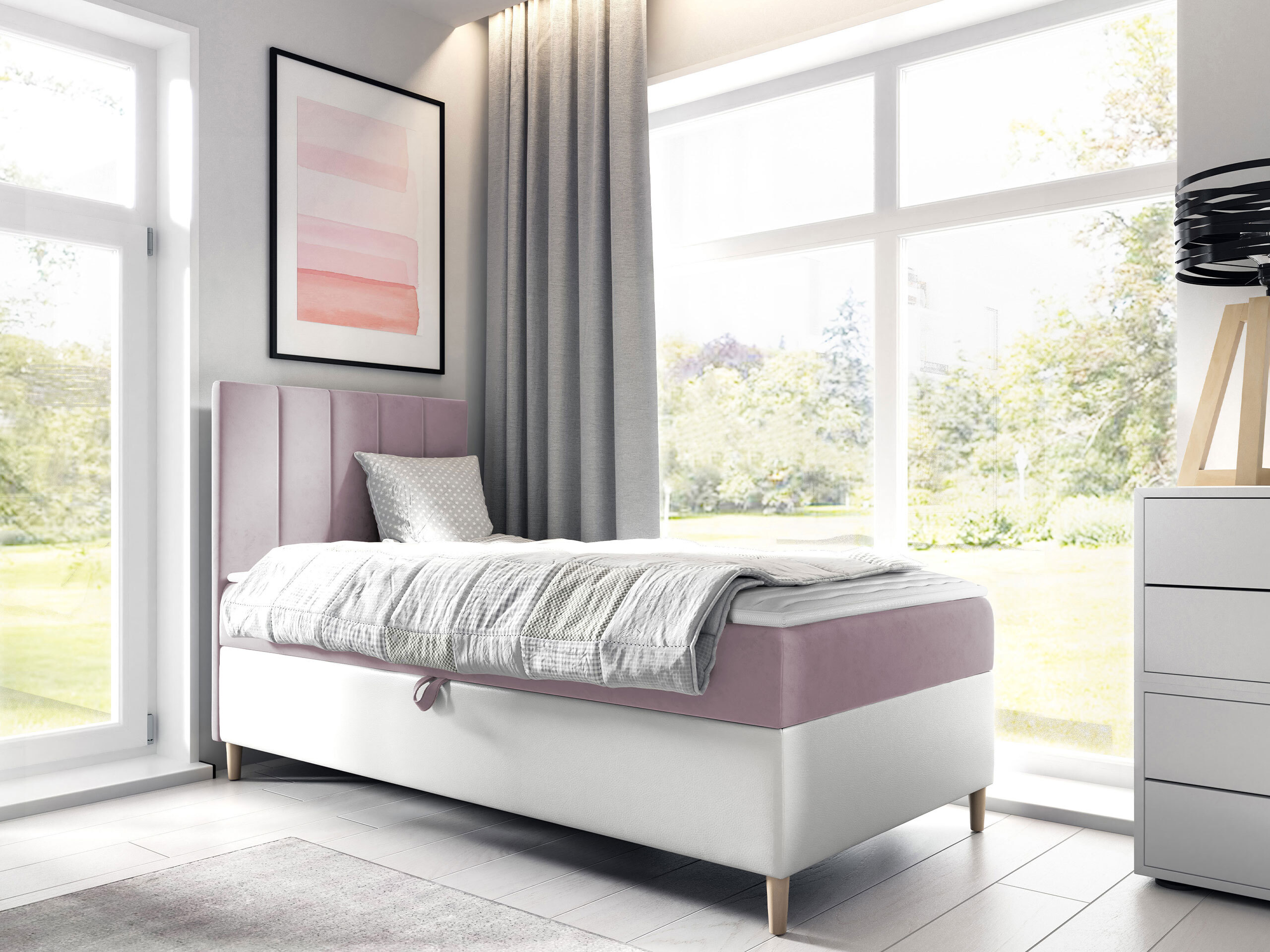 Continental bed Lucus VI (Soft 017 + Fresh 9)