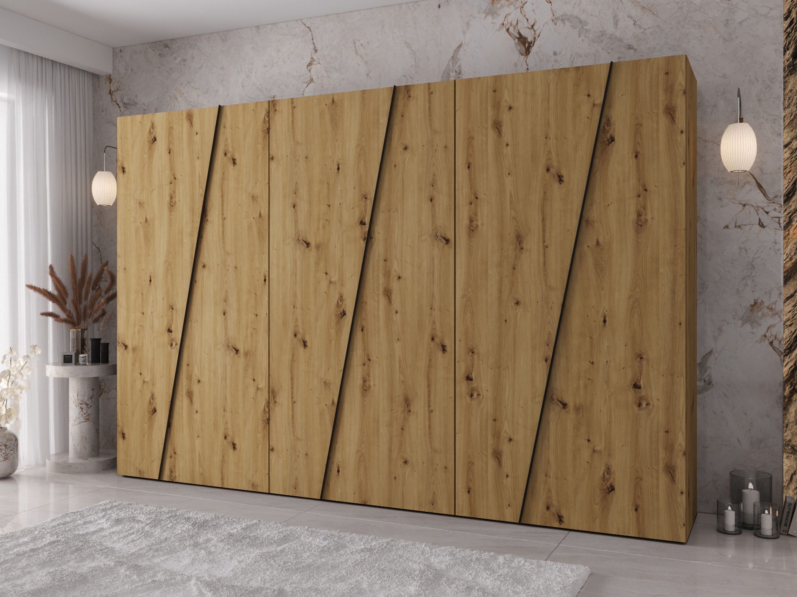Wardrobe Hartford 641 (Artisan oak)