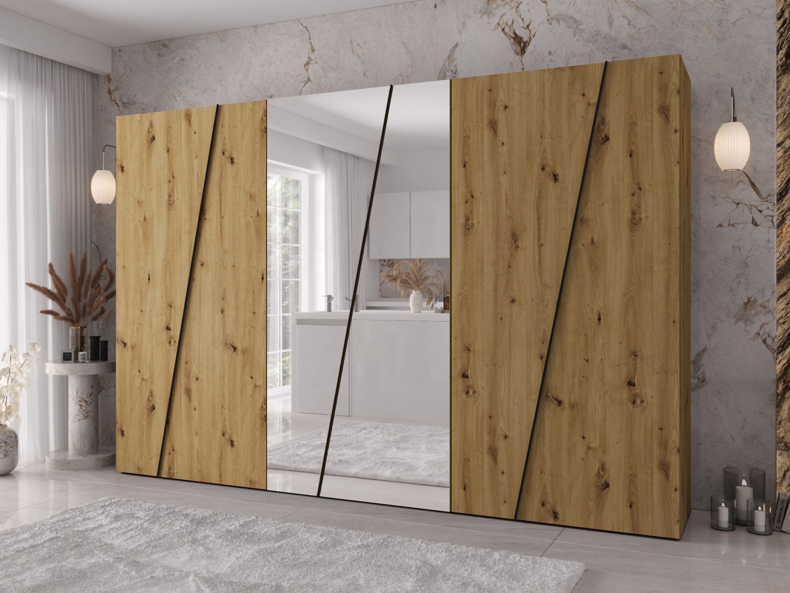 Wardrobe Hartford 642 (Artisan oak)
