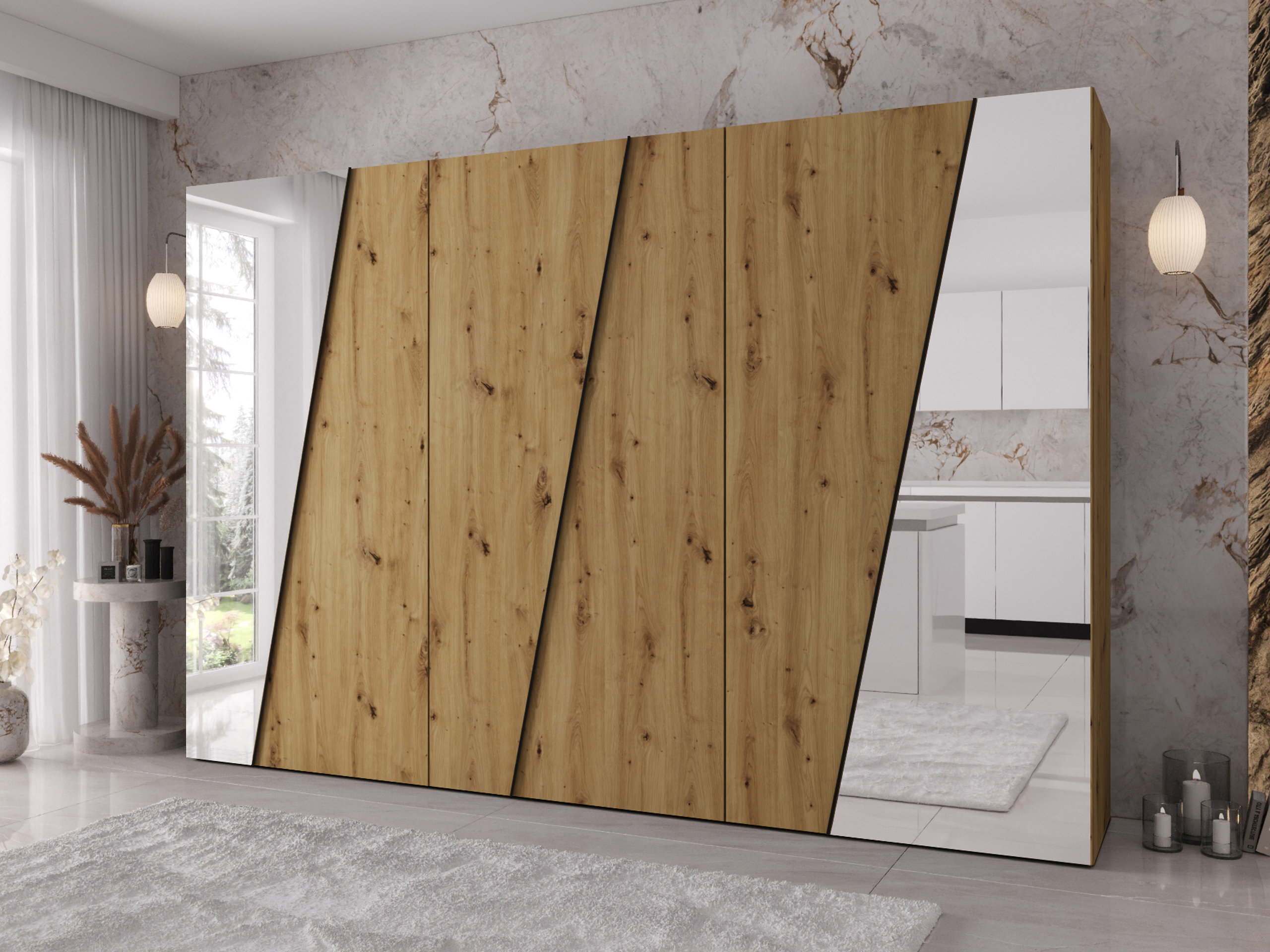 Wardrobe Hartford 642 (Artisan oak)