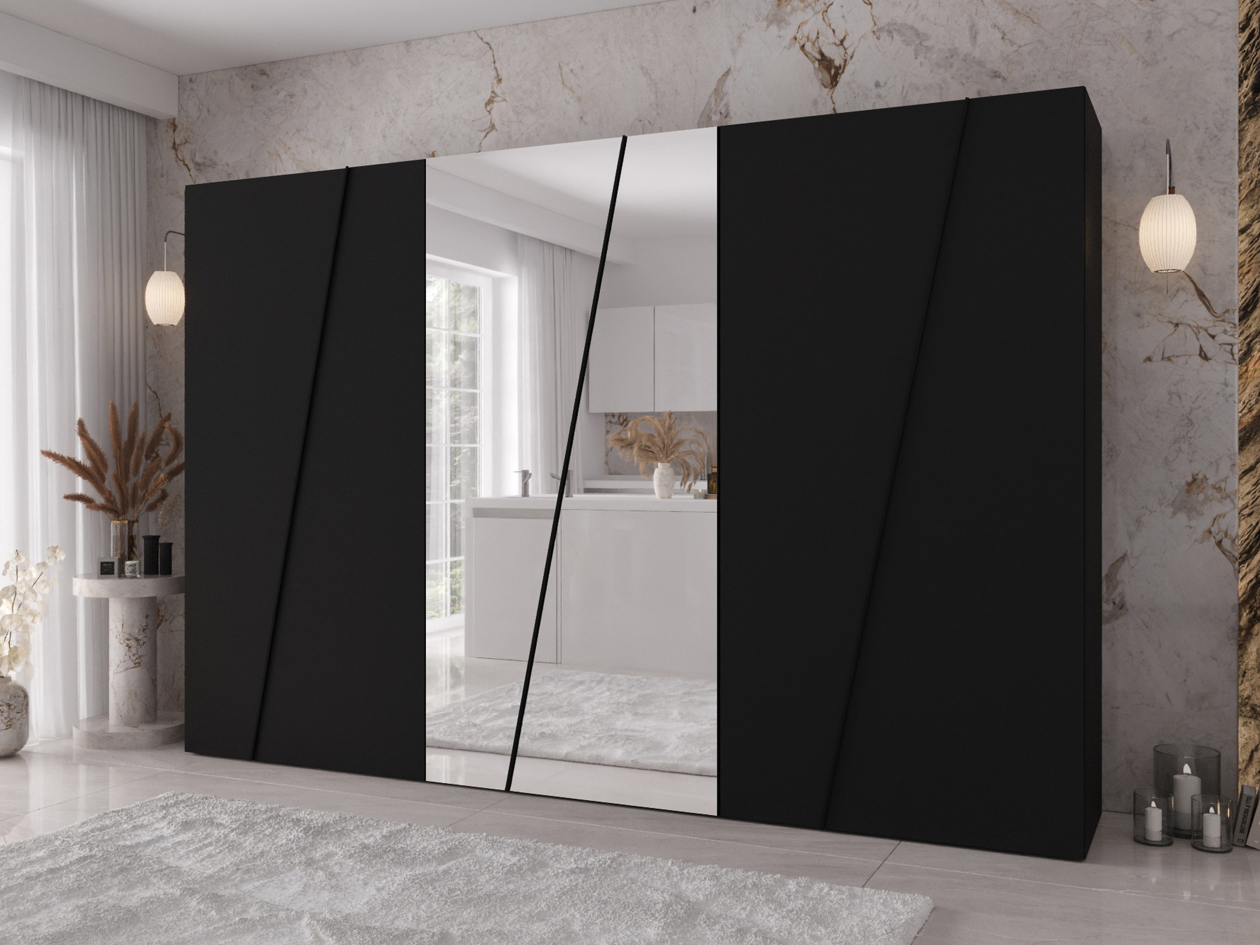 Wardrobe Hartford 642 (Black)