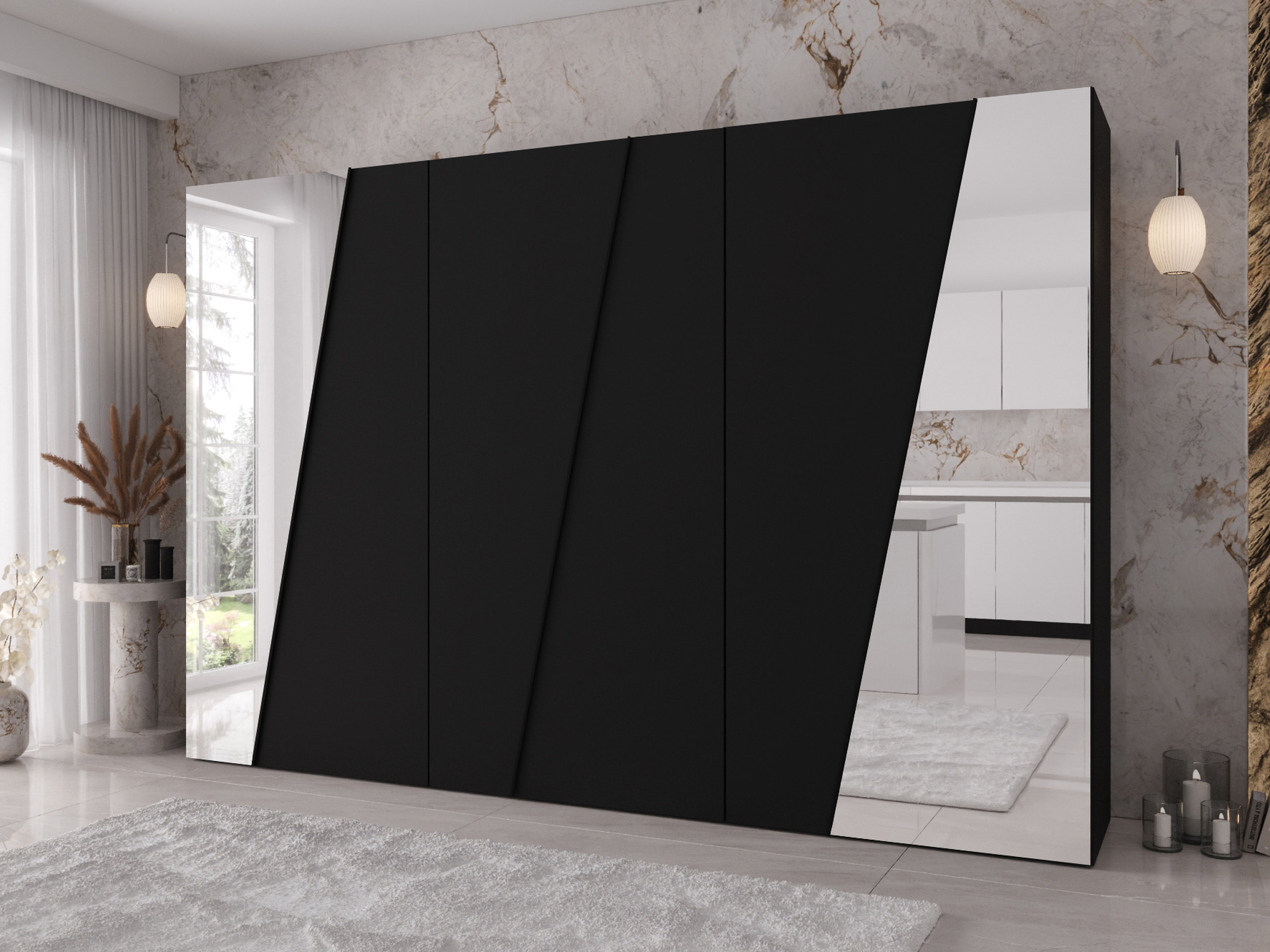 Wardrobe Hartford 642 (Black)