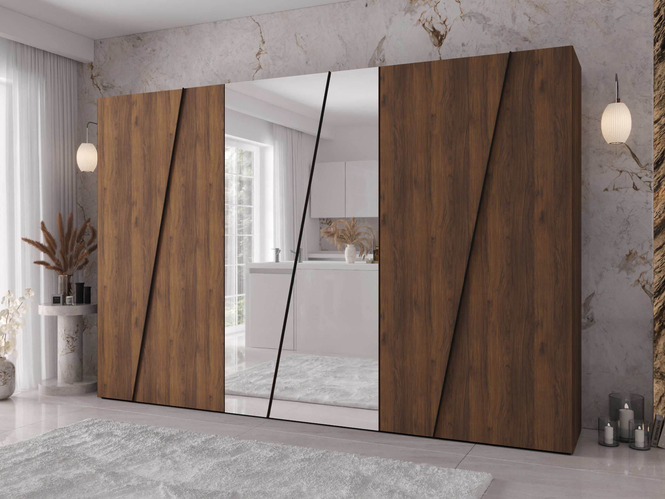 Wardrobe Hartford 642 (Walnut)