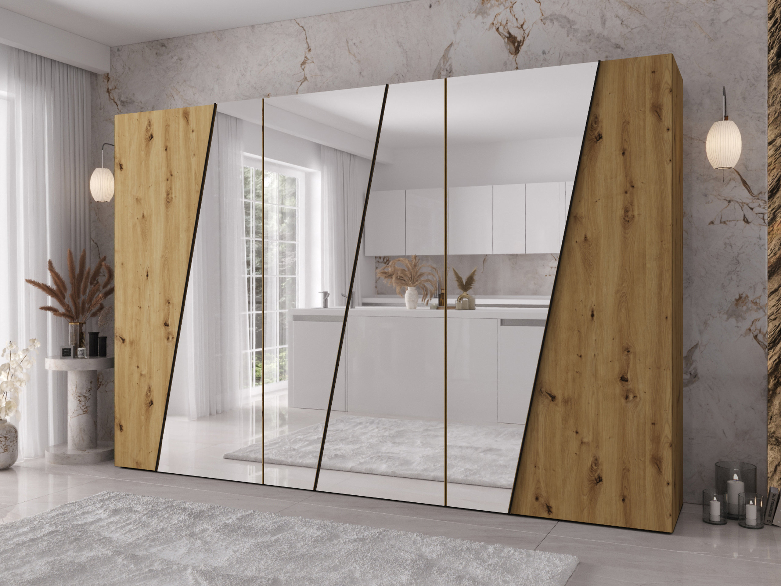 Wardrobe Hartford 643 (Artisan oak)