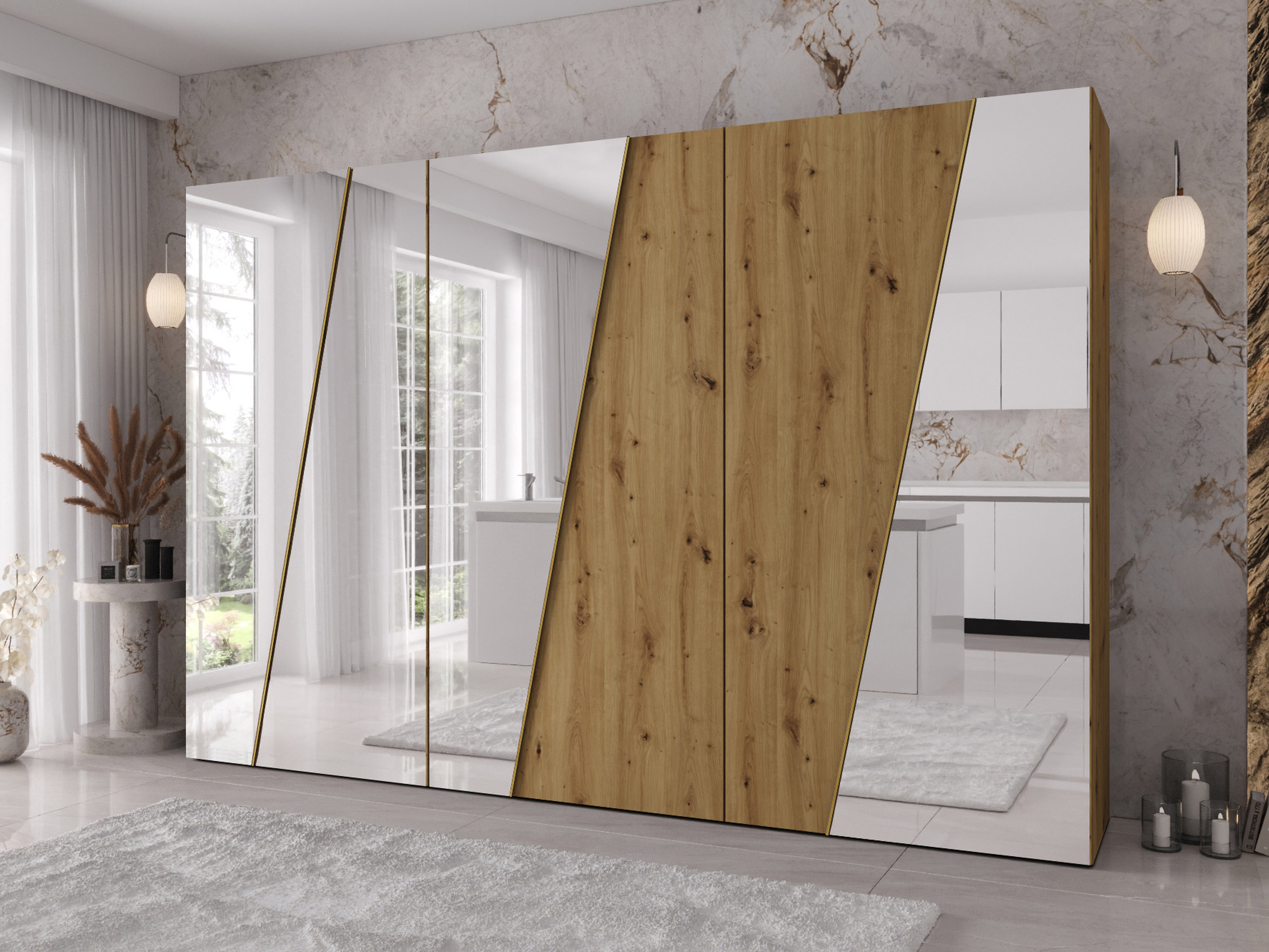 Wardrobe Hartford 643 (Artisan oak)