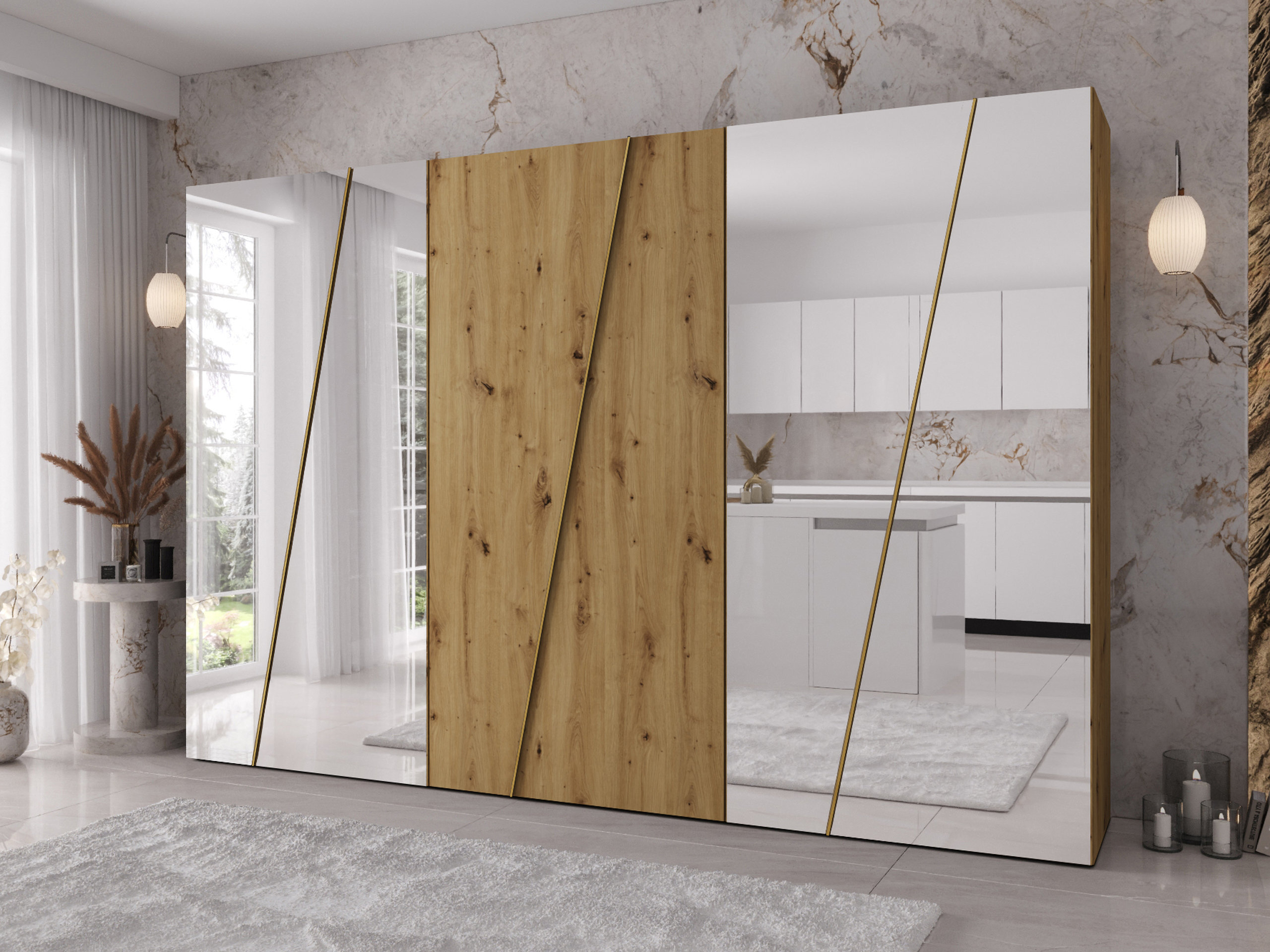 Wardrobe Hartford 643 (Artisan oak)