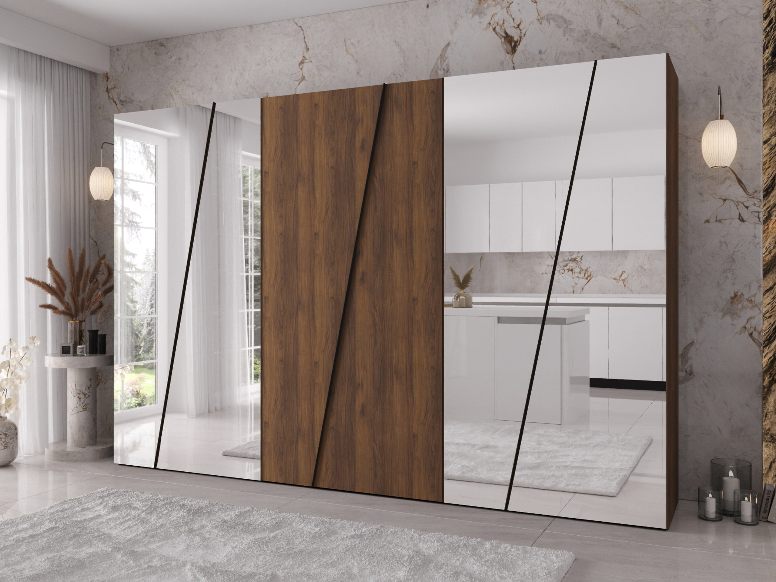 Wardrobe Hartford 643 (Walnut)