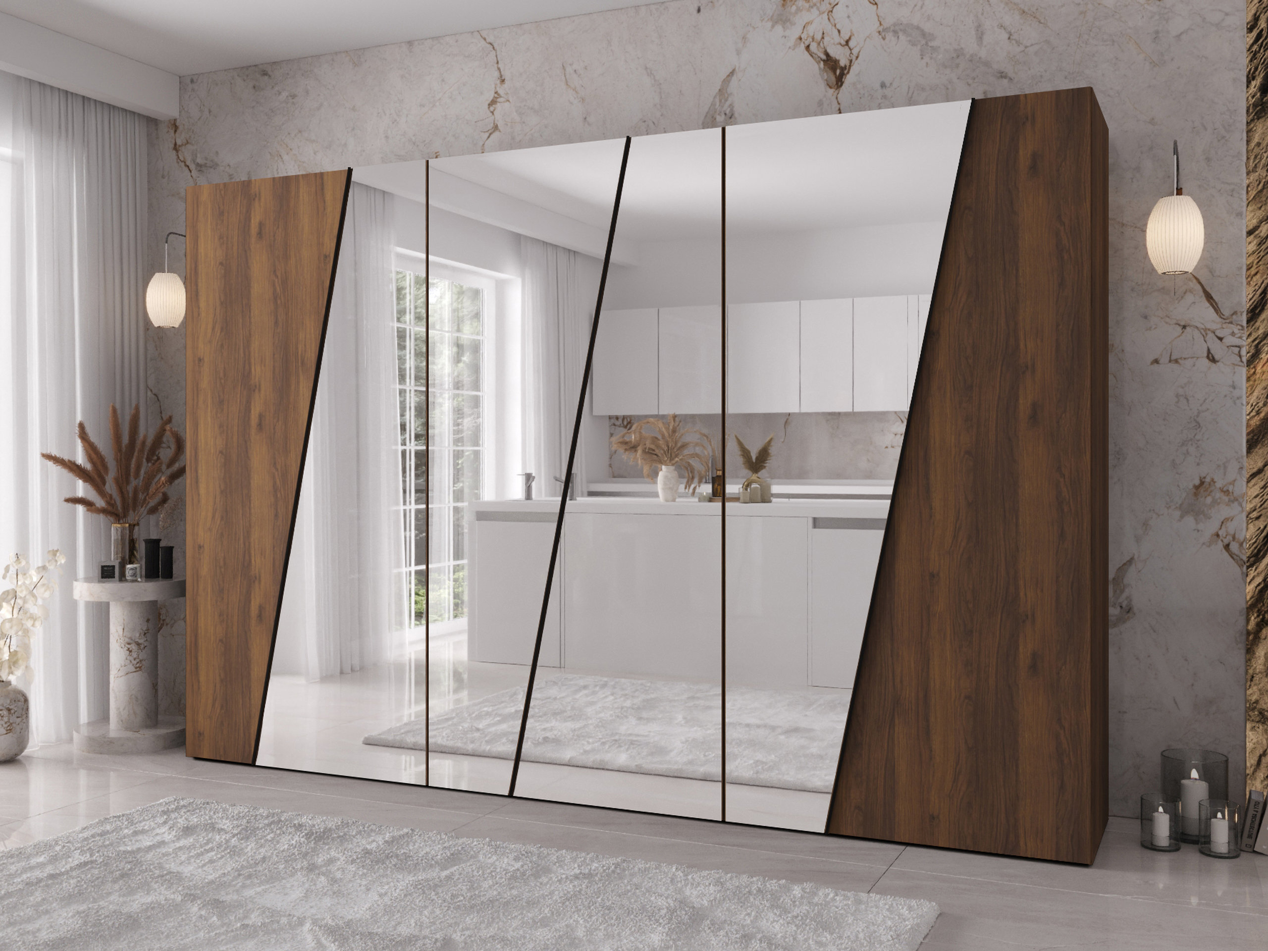 Wardrobe Hartford 643 (Walnut)
