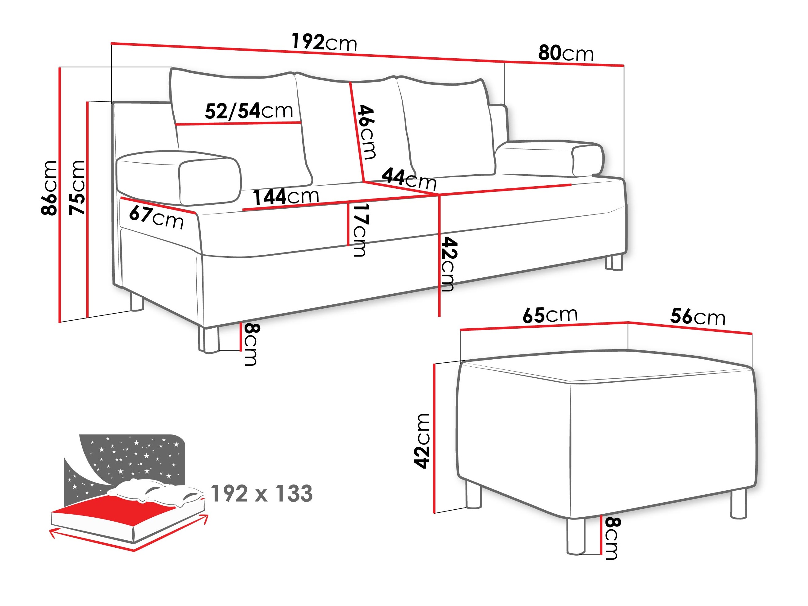 Upholstered furniture set Comfivo Artes (Margo 227.09)
