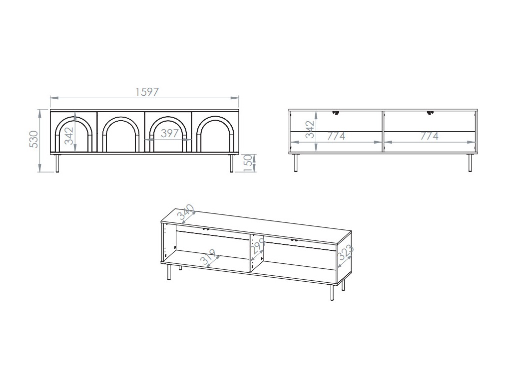 TV stand Tesnova 103