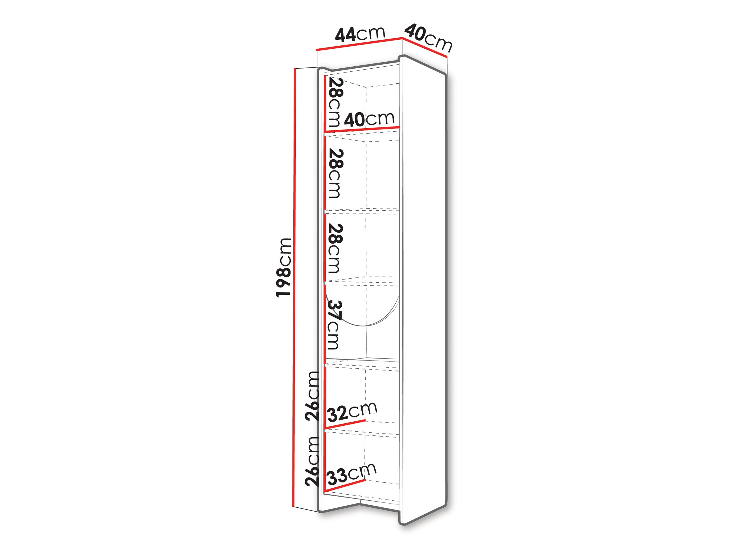 Bookcase Fivelbi 103