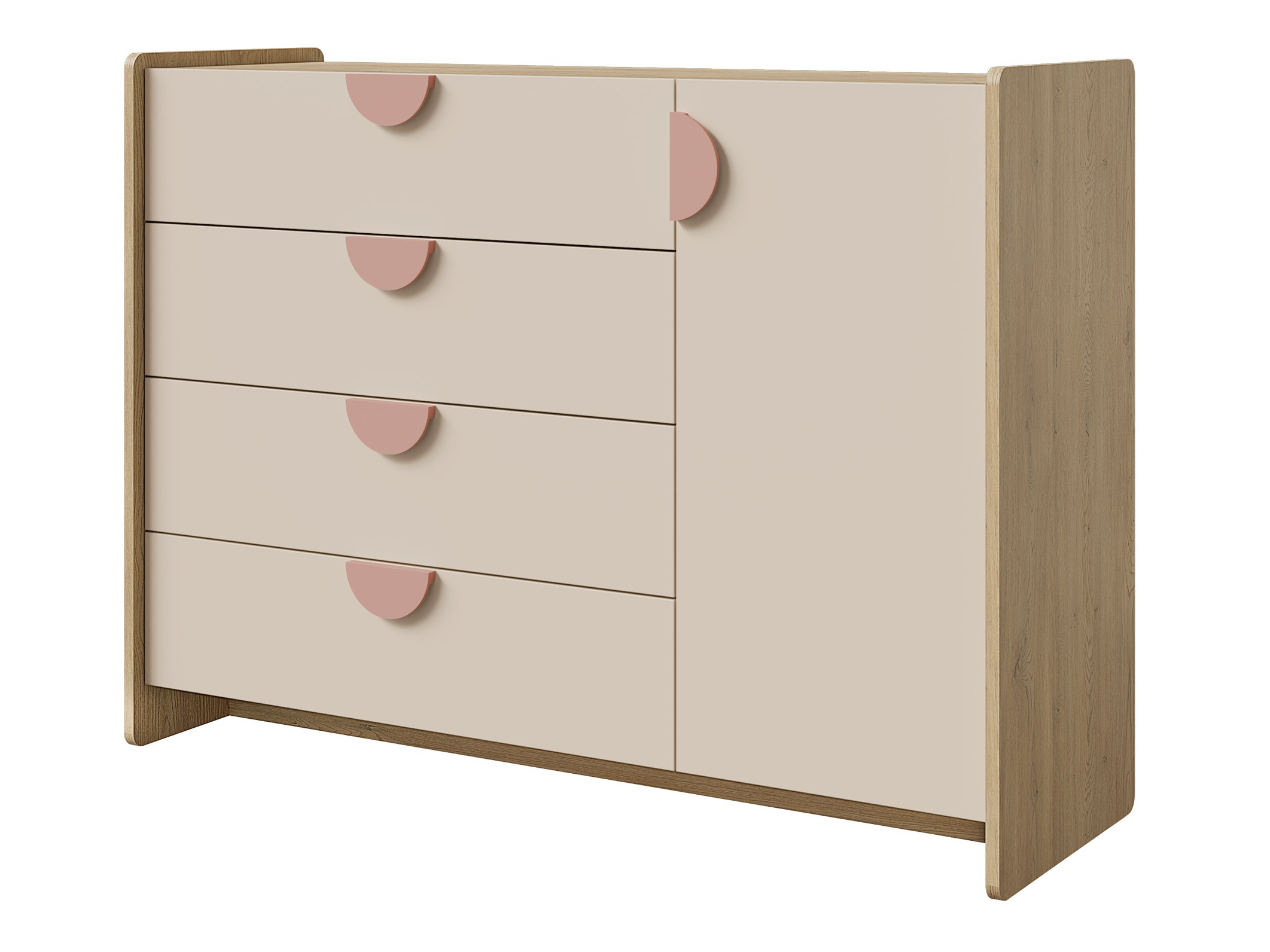 Chest of drawers Fivelbi 108 (Pink)