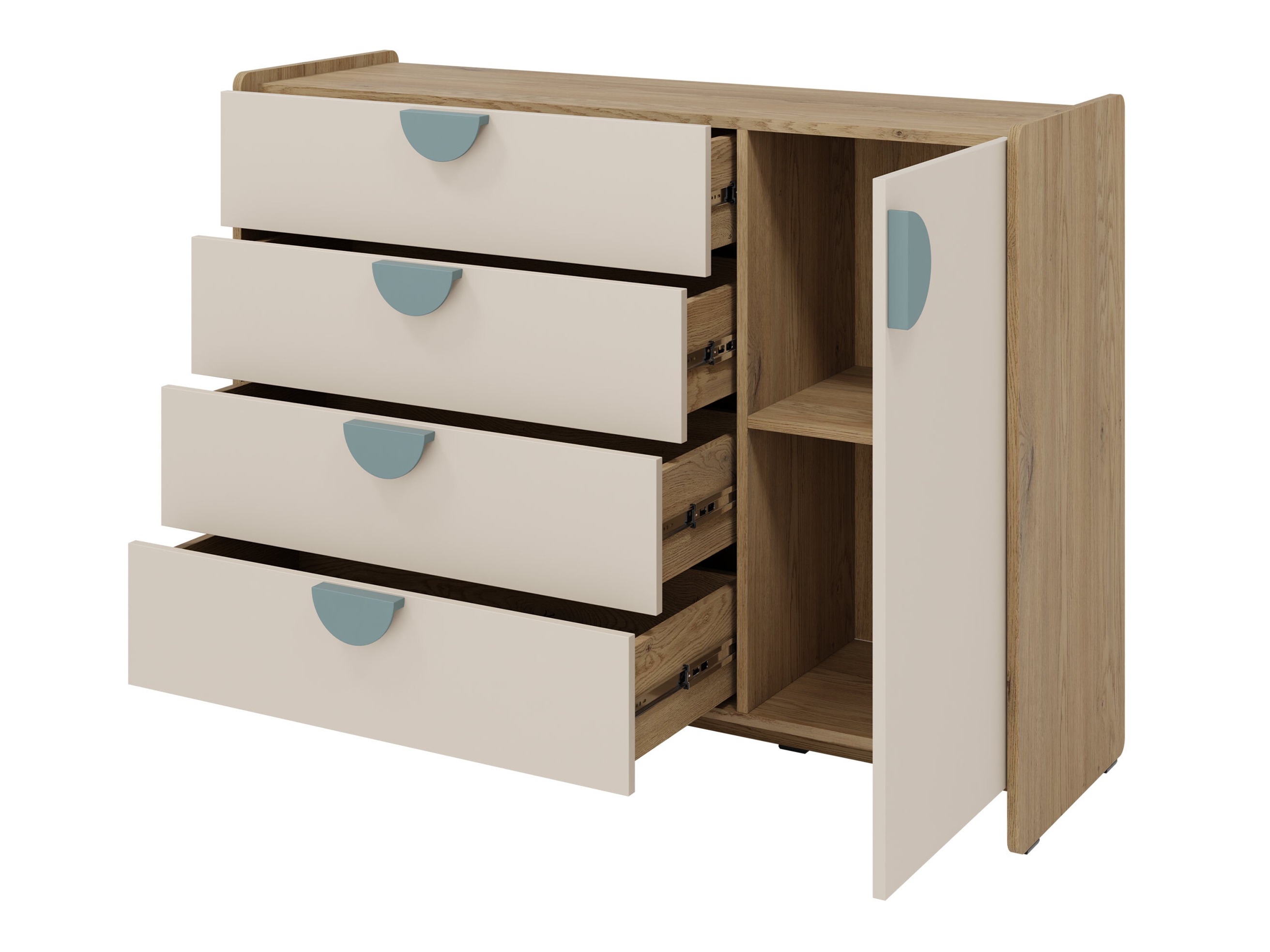 Chest of drawers Fivelbi 108 (Pink)