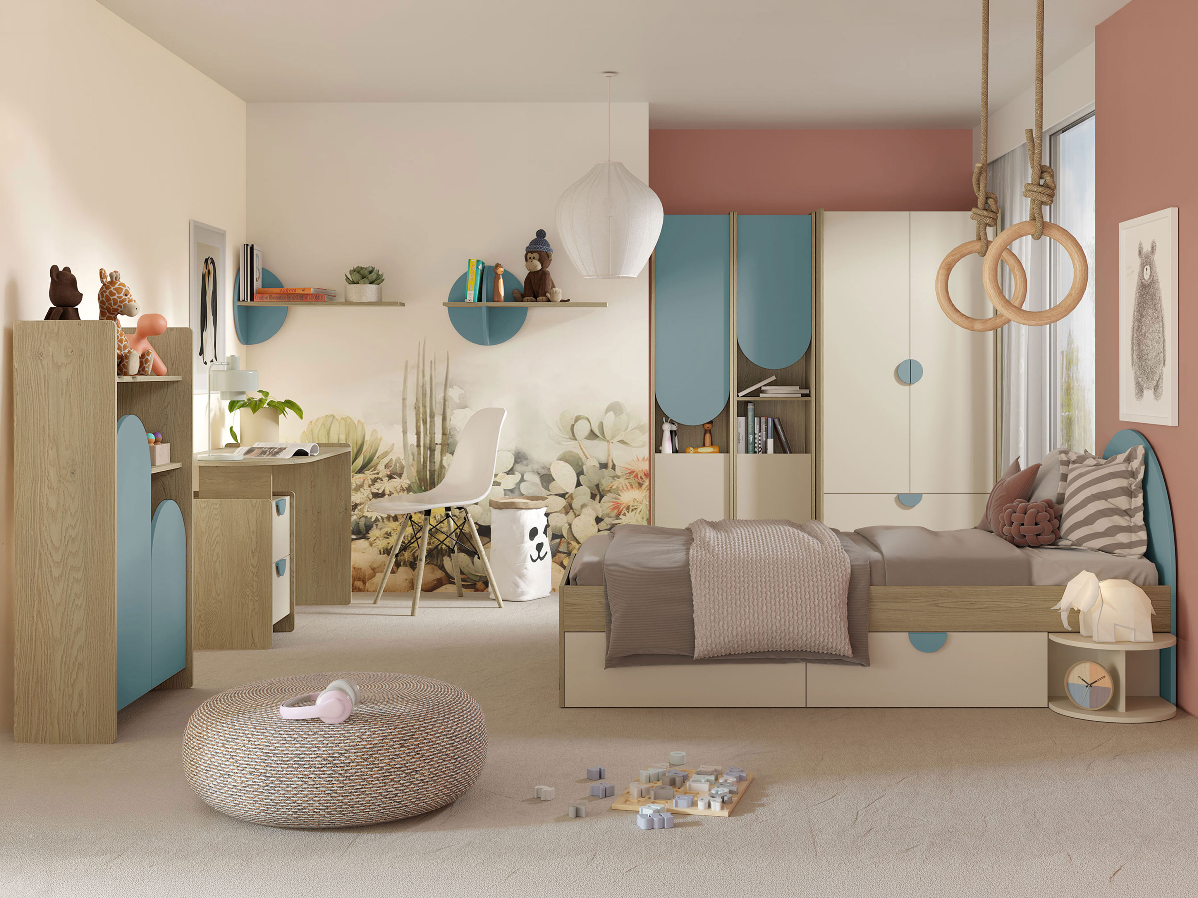 Children's room set Fivelbi 117 (Blue)