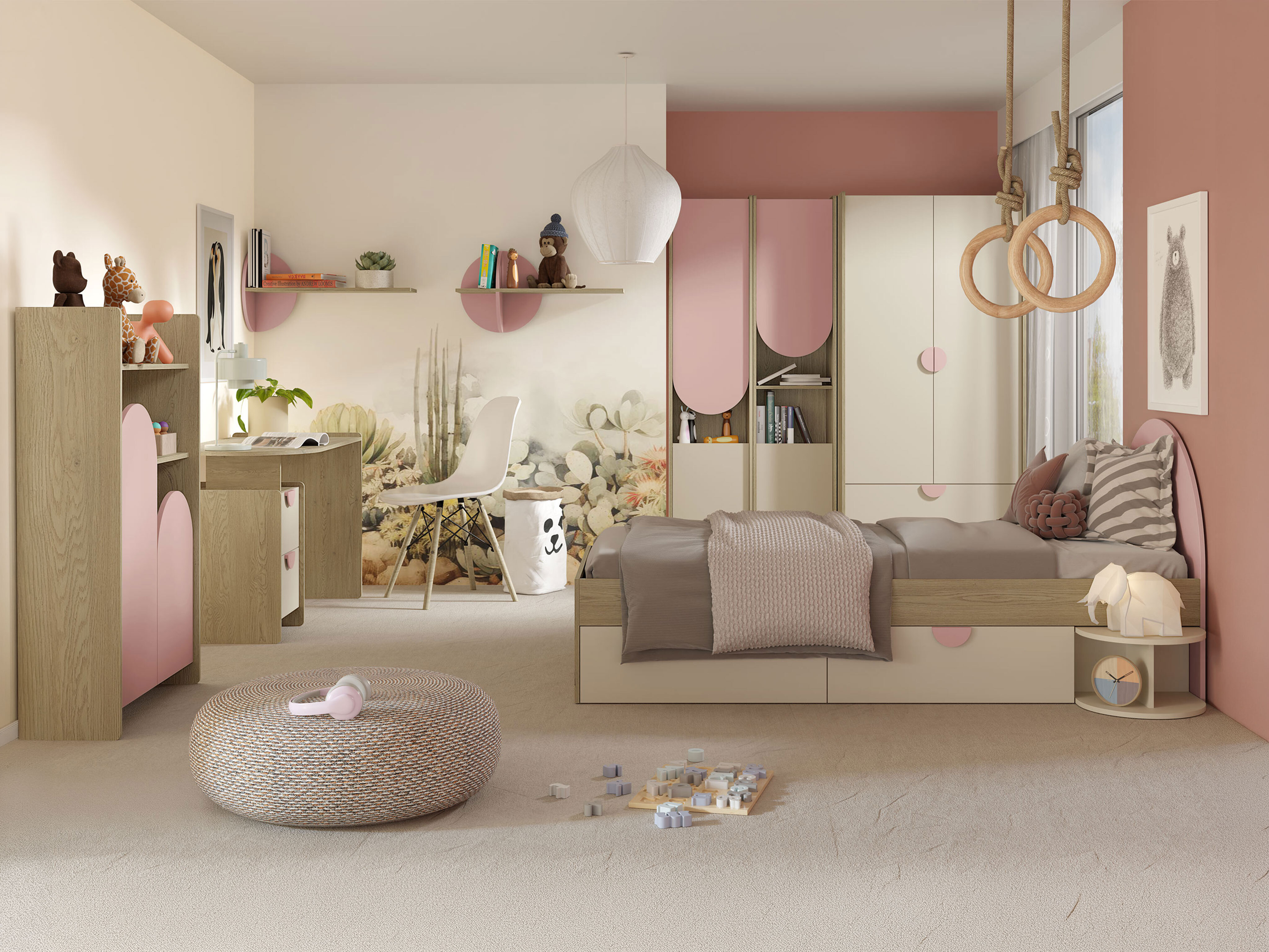 Children's room set Fivelbi 117 (Pink)