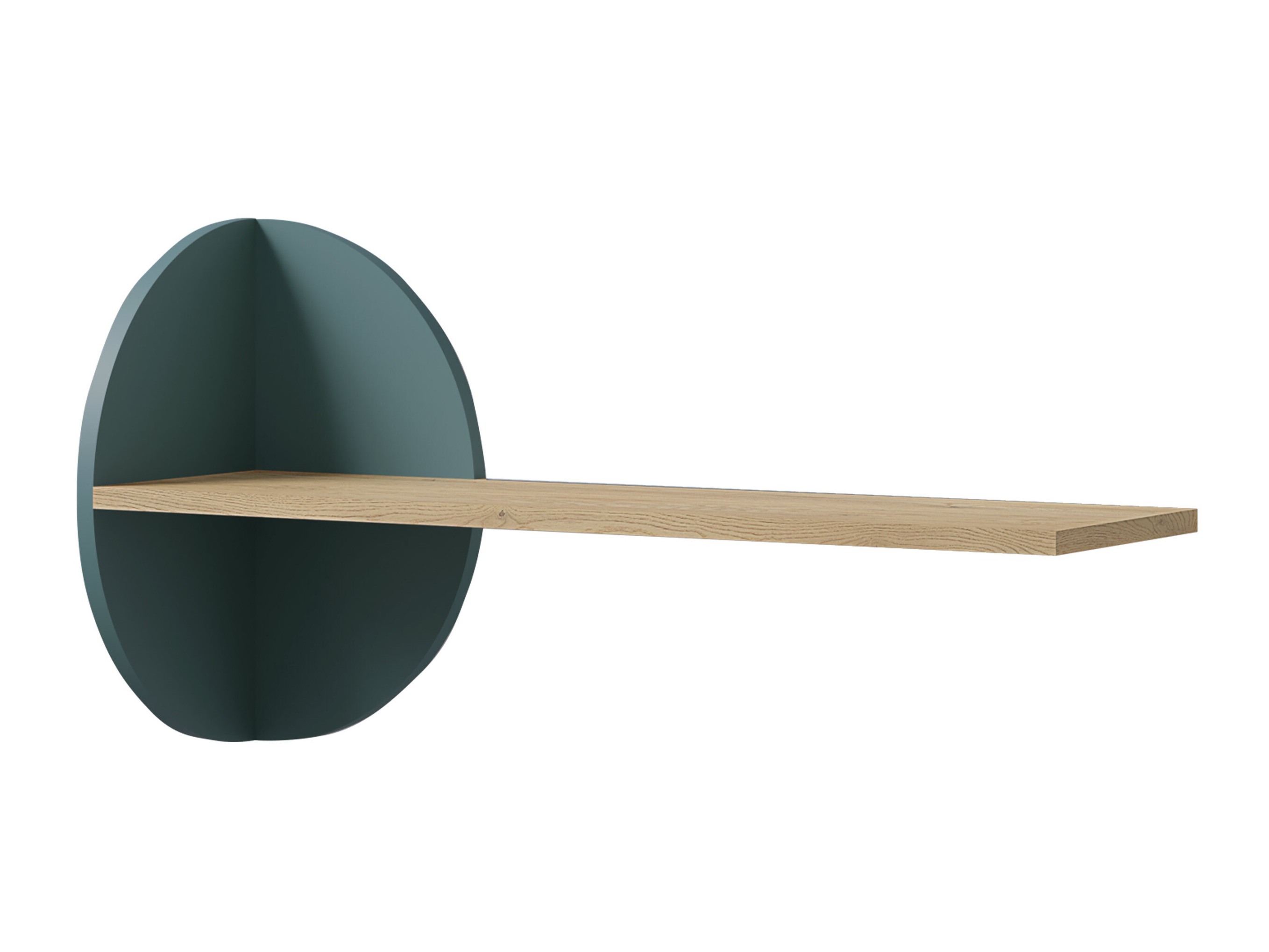 Wall shelf Fivelbi 115 (Cremona oak + Blue)