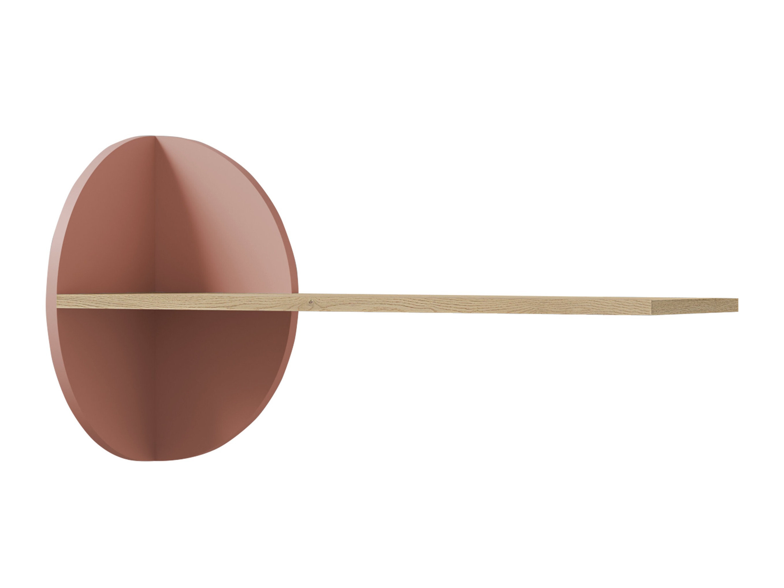 Wall shelf Fivelbi 115 (Cremona oak + Pink)