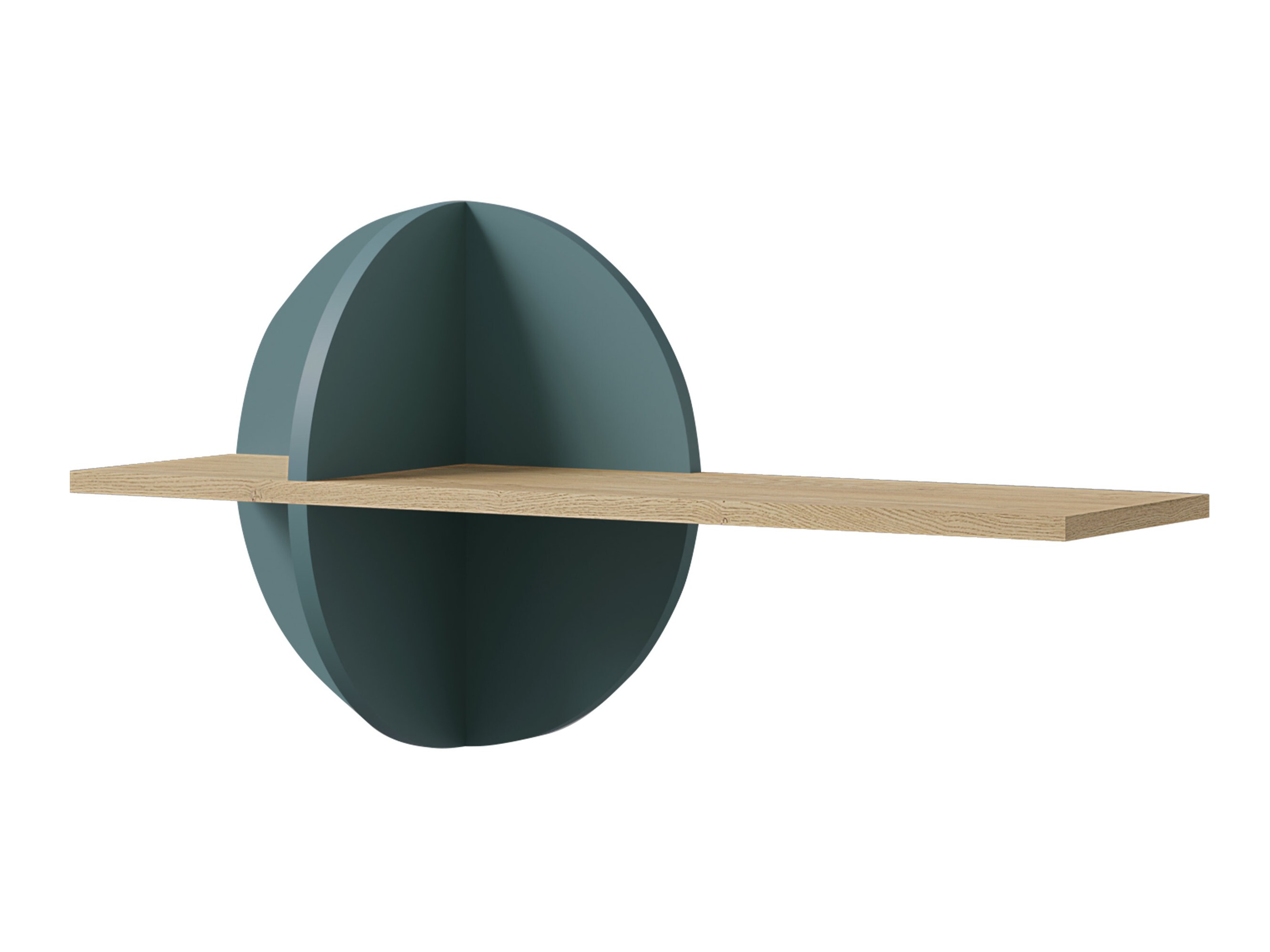 Wall shelf Fivelbi 116 (Cremona oak + Blue)