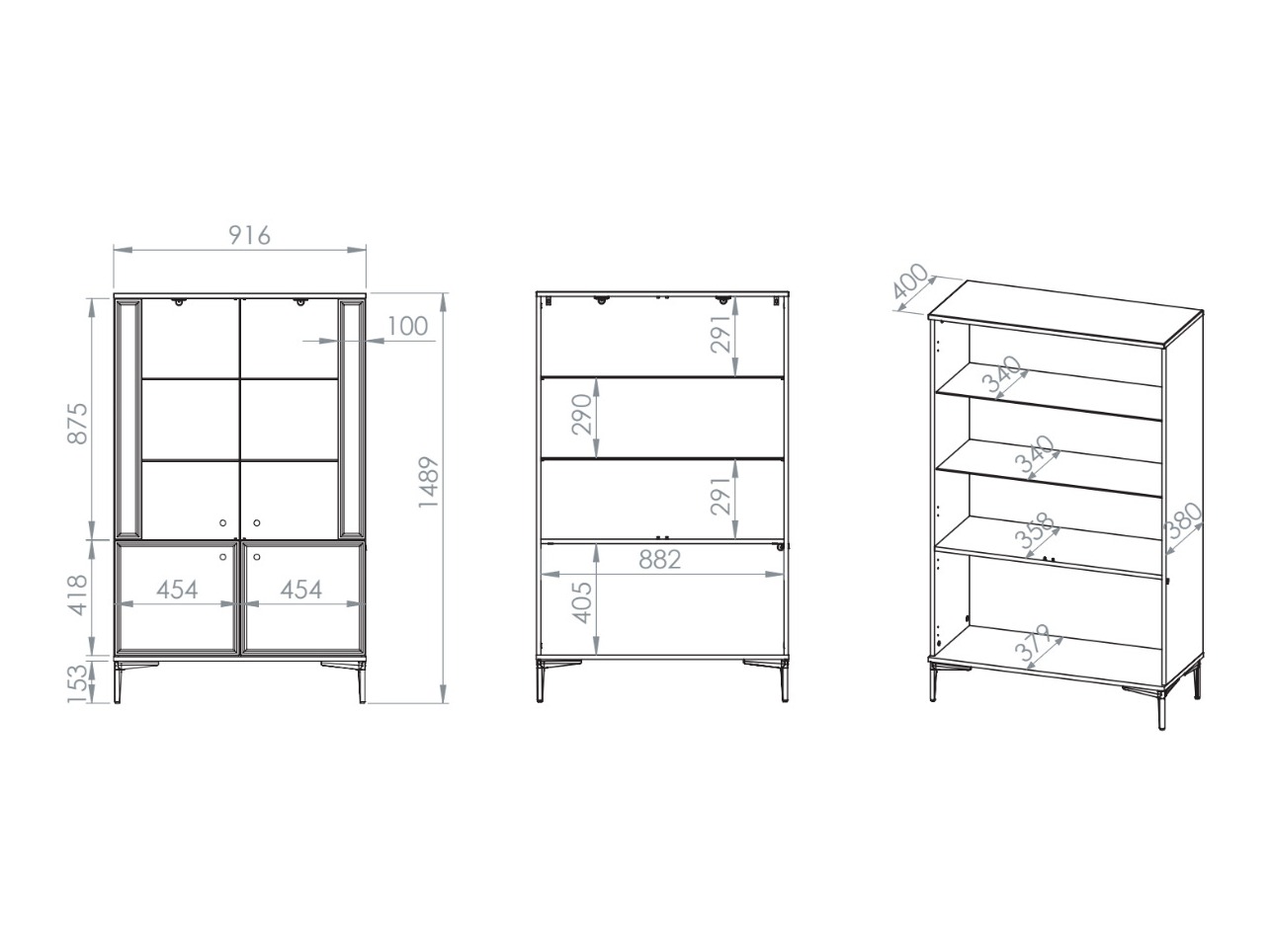Bookcase Cirnoli 102