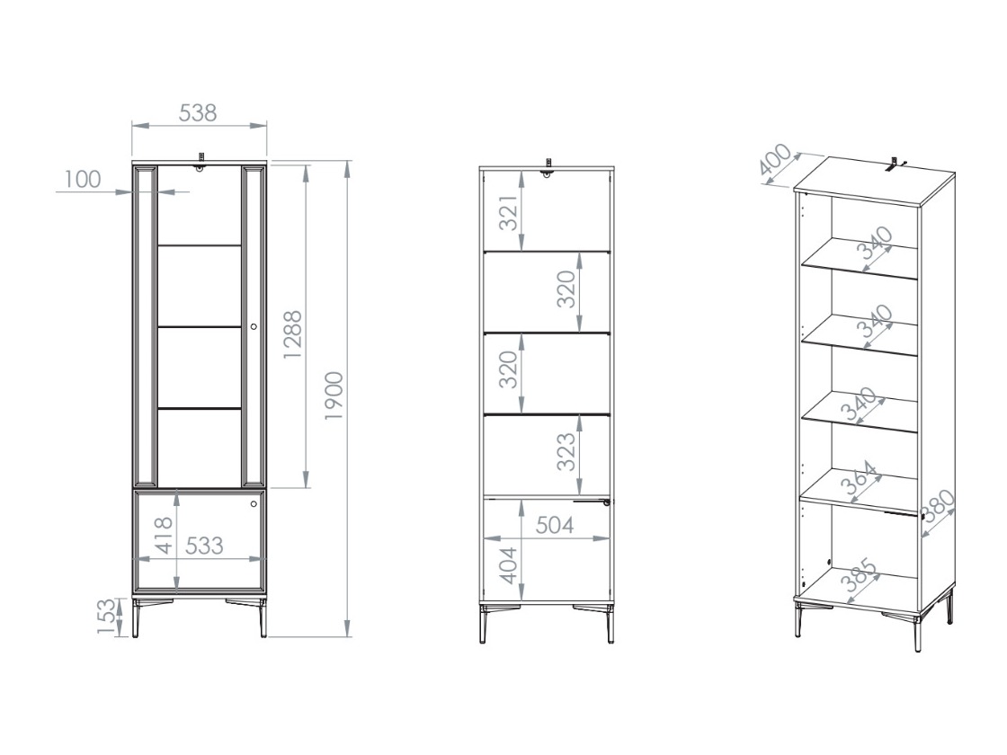 Bookcase Cirnoli 105