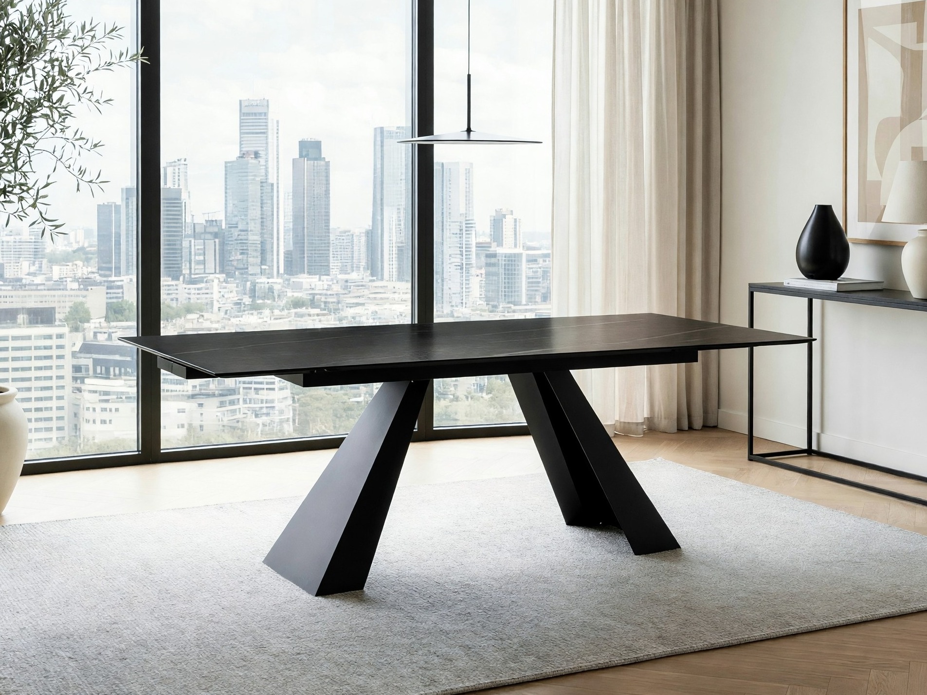 Table Detroit 994 (Black marble)