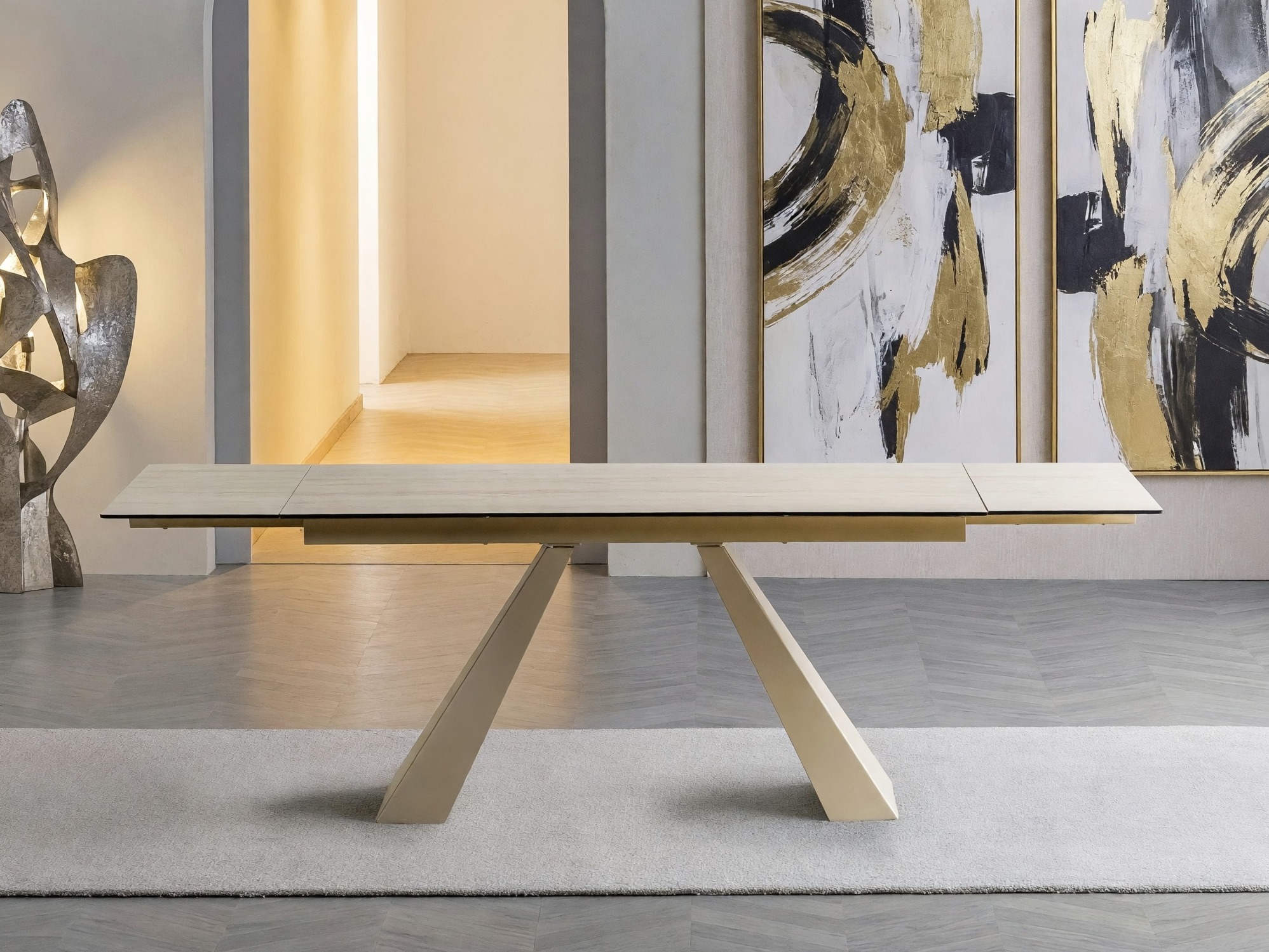 Table Detroit 994 (Light travertine + Cashmere)