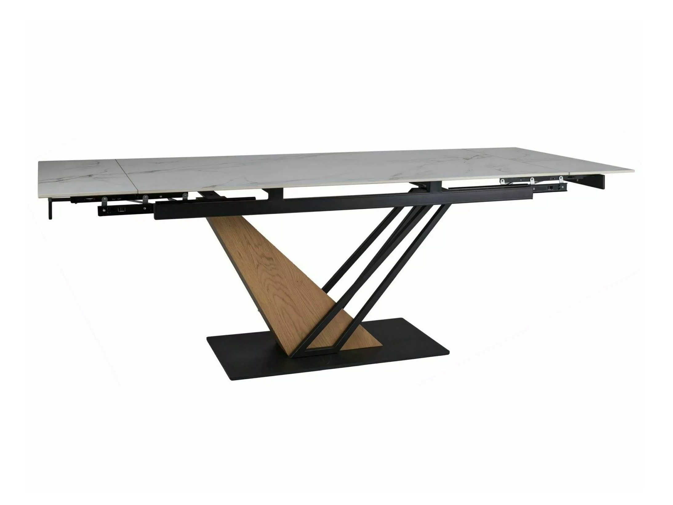 Table Detroit 996 (White marble + Oak)