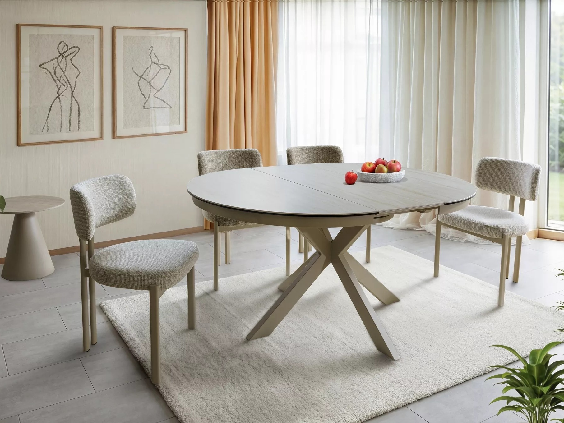 Table Detroit 998 (Beige + Cashmere)