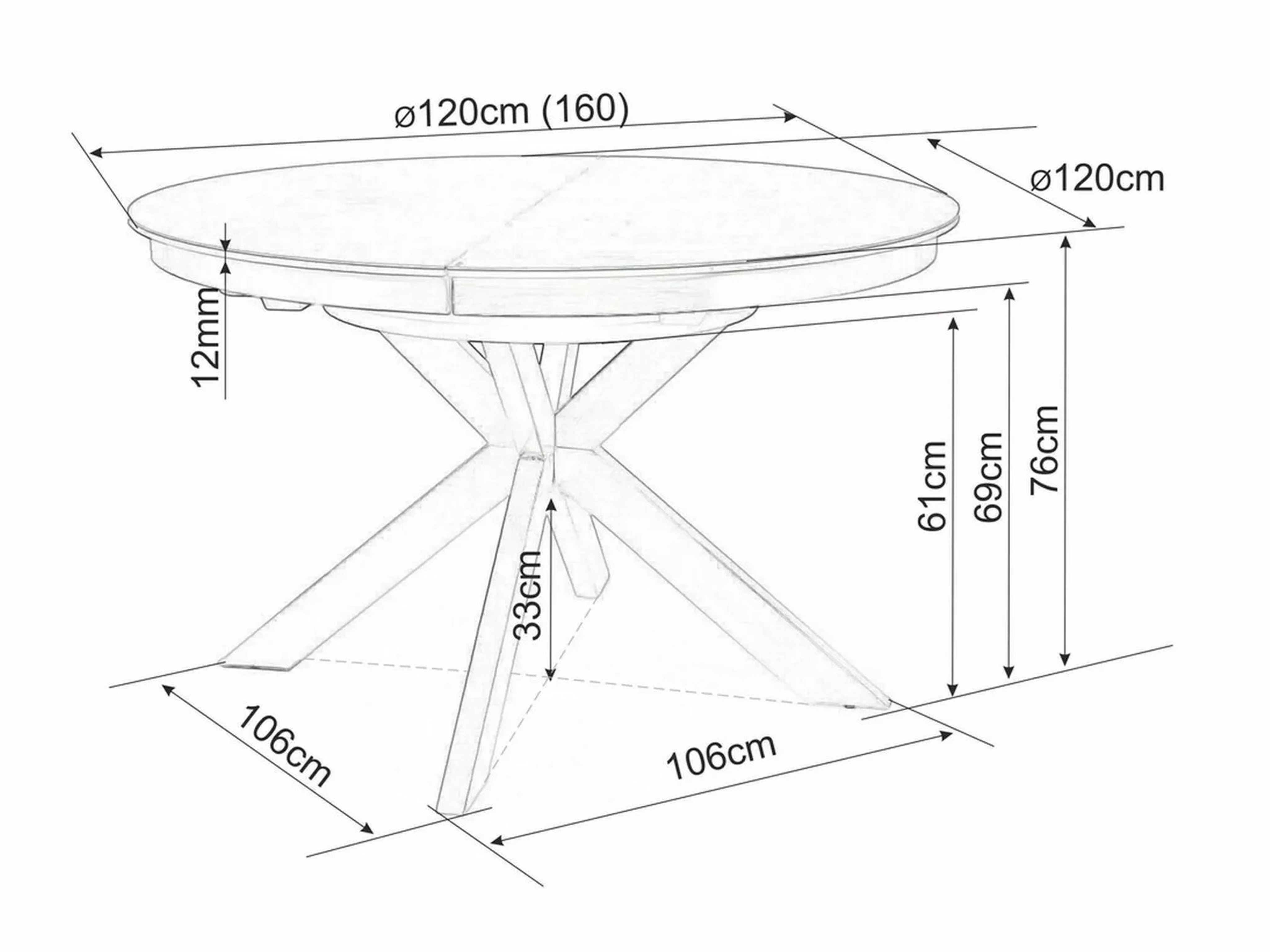 Table Detroit 998 (Beige + Cashmere)