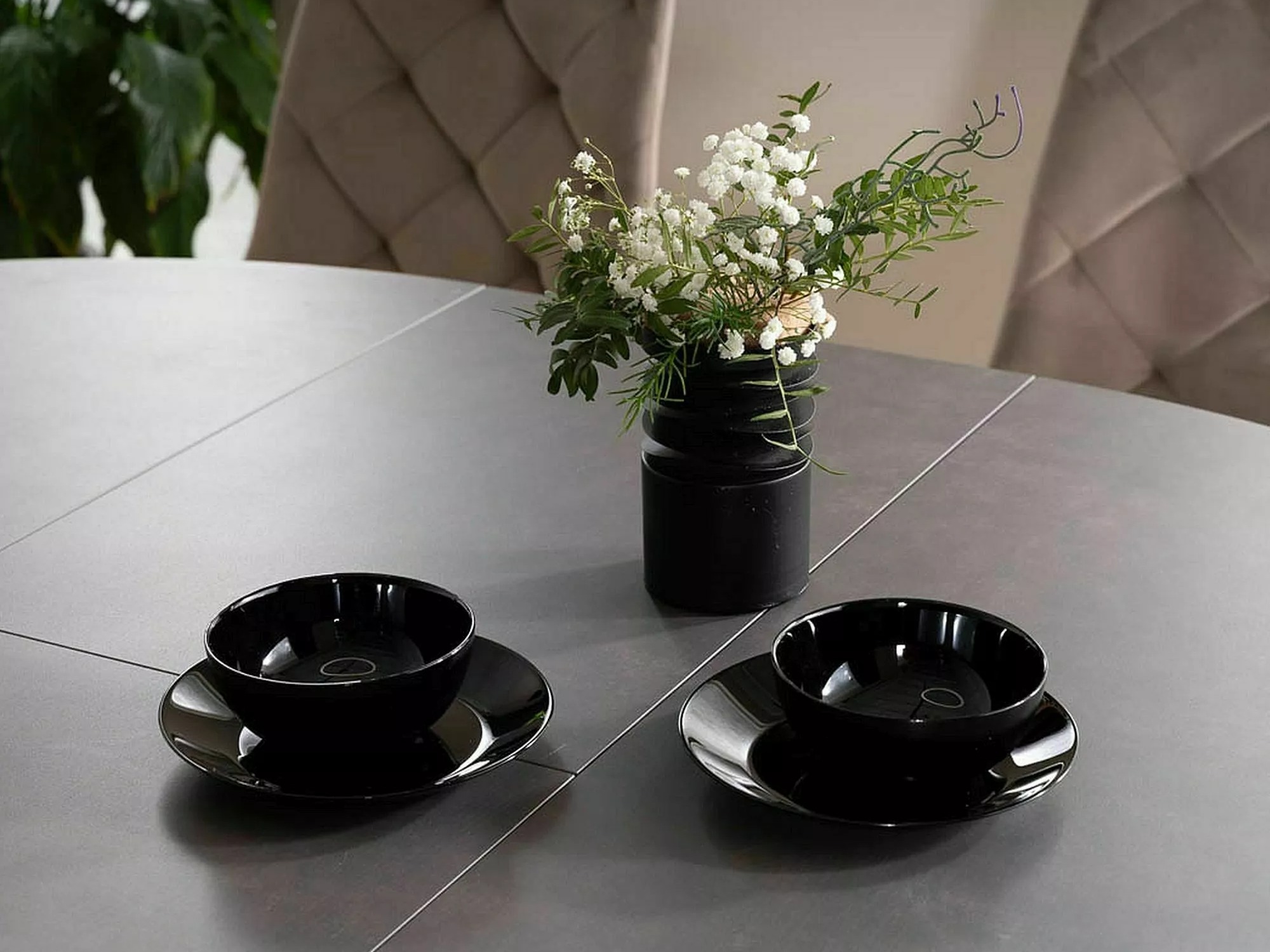 Table Detroit 998 (Black + Dark grey)