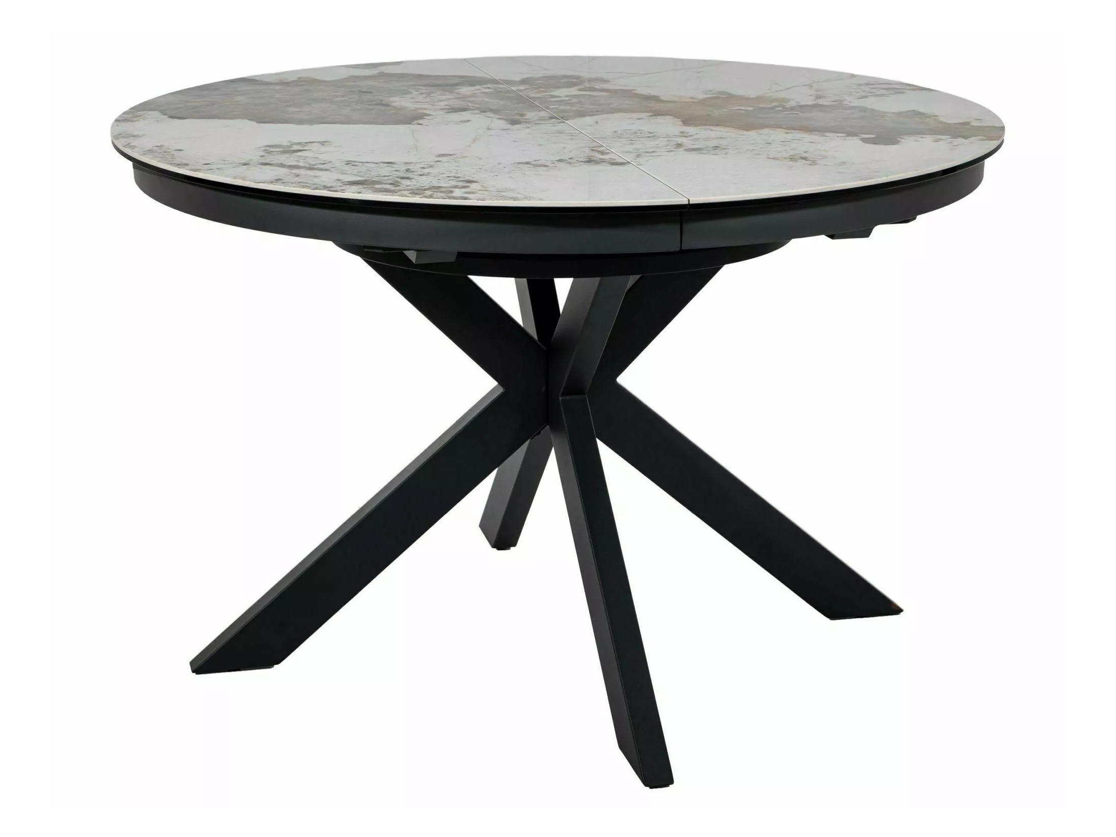 Table Detroit 998 (White marble + Black)