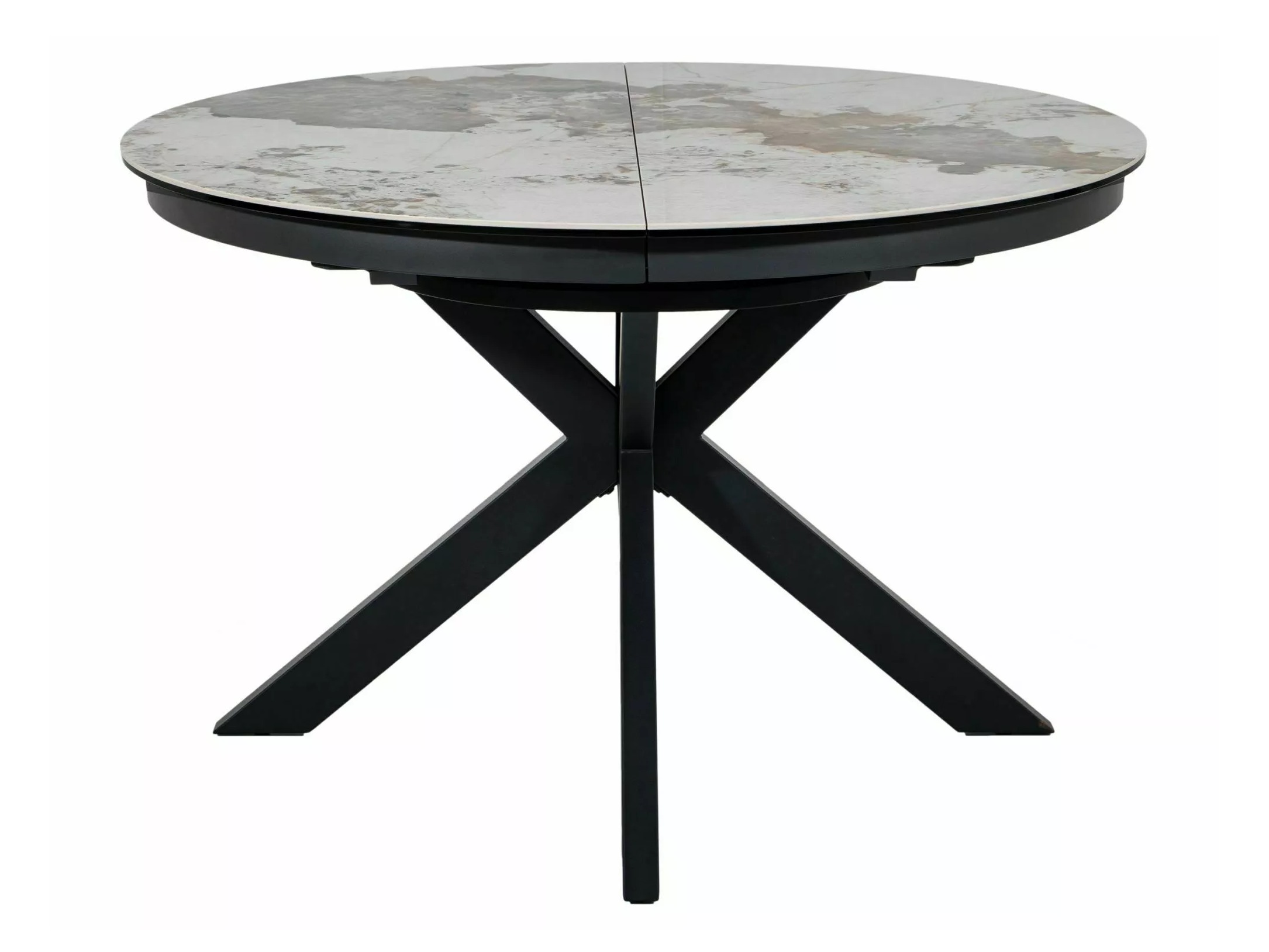 Table Detroit 998 (White marble + Black)