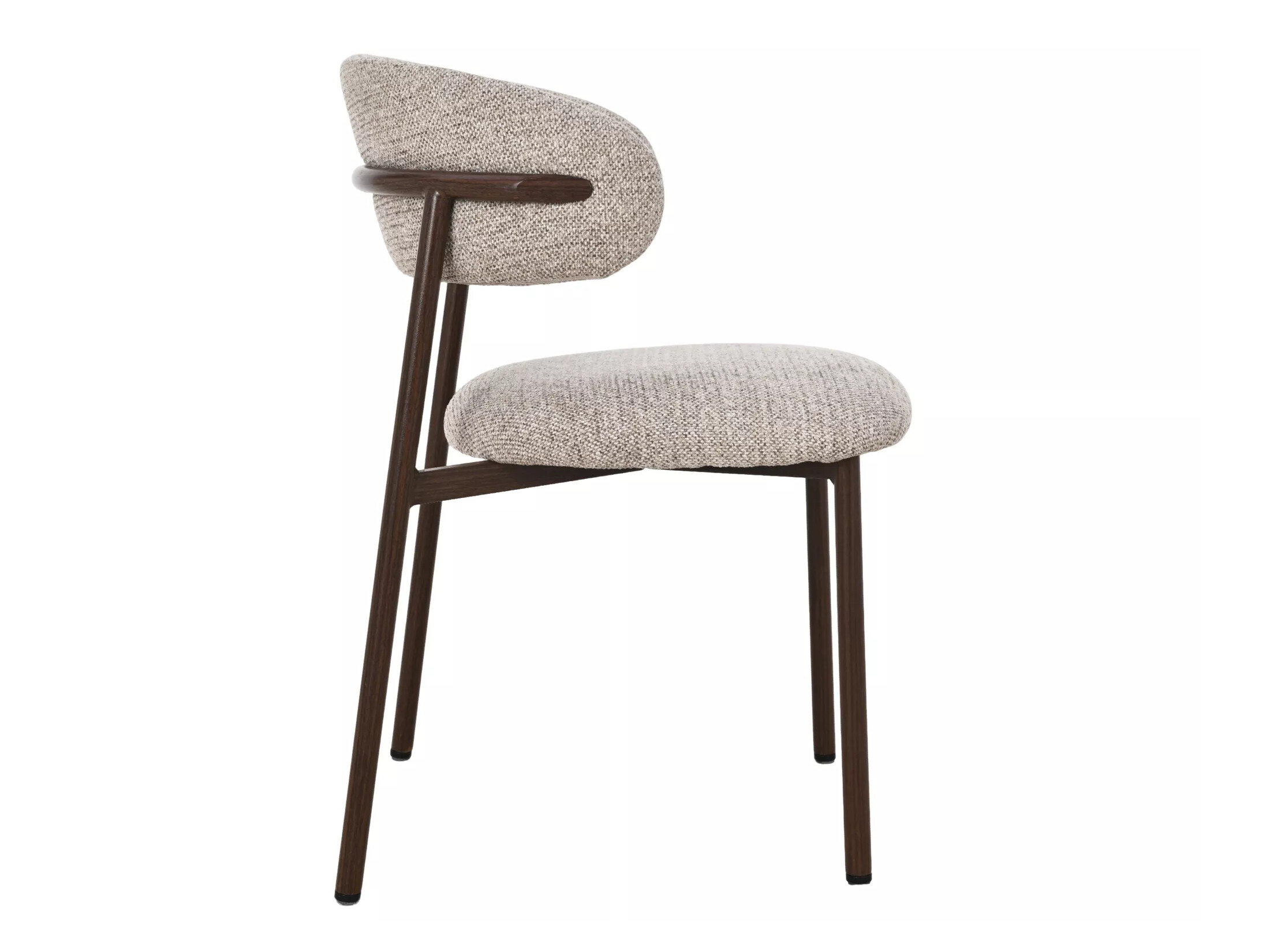 Chair Detroit 802 (Taupe + Walnut)