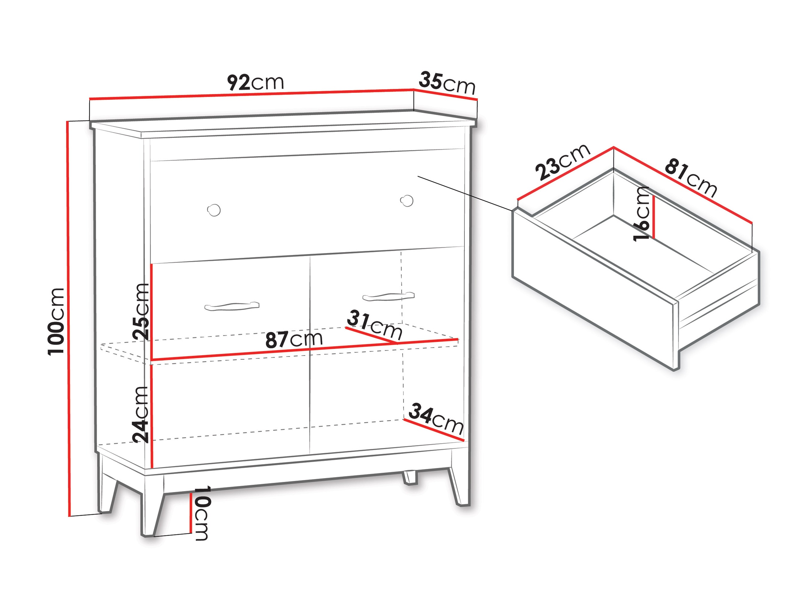Chest of drawers Sonfera 118