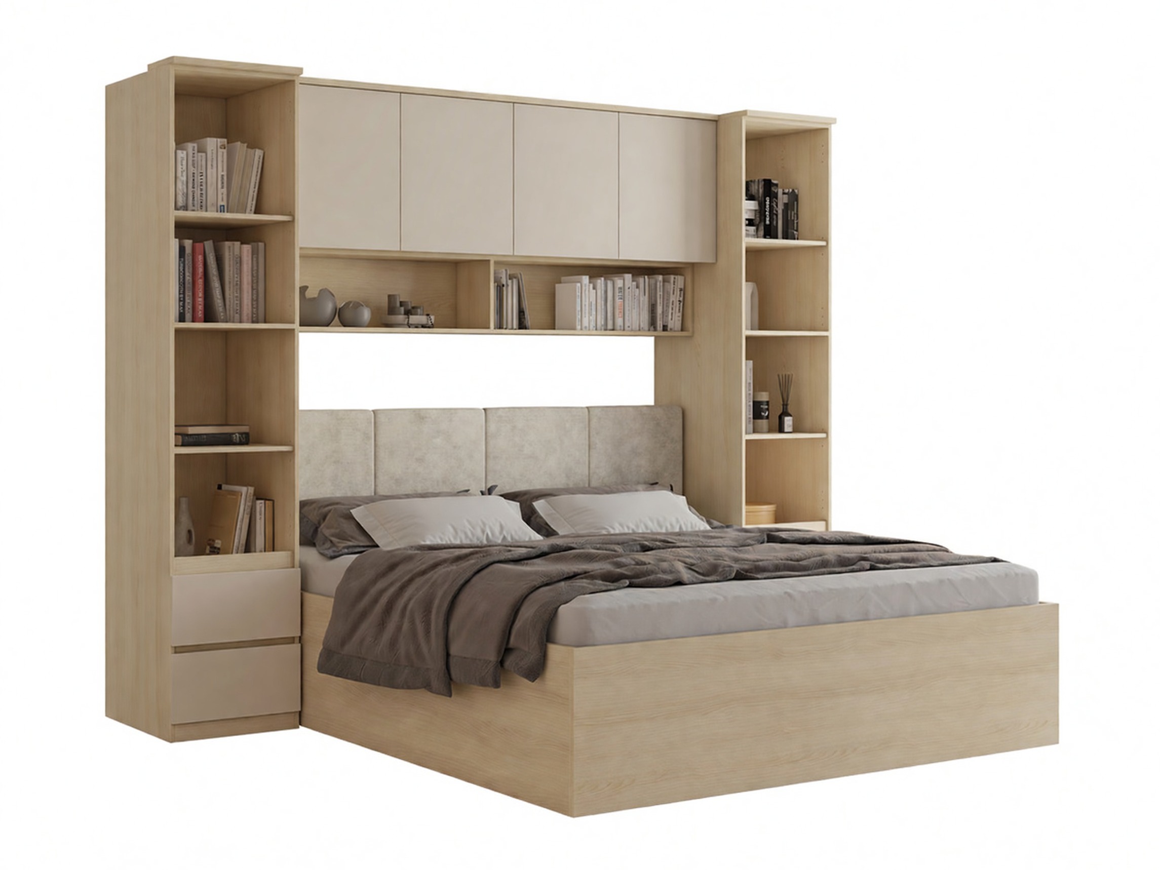 Bedroom set Nolcala 124 (Oak + Beige)