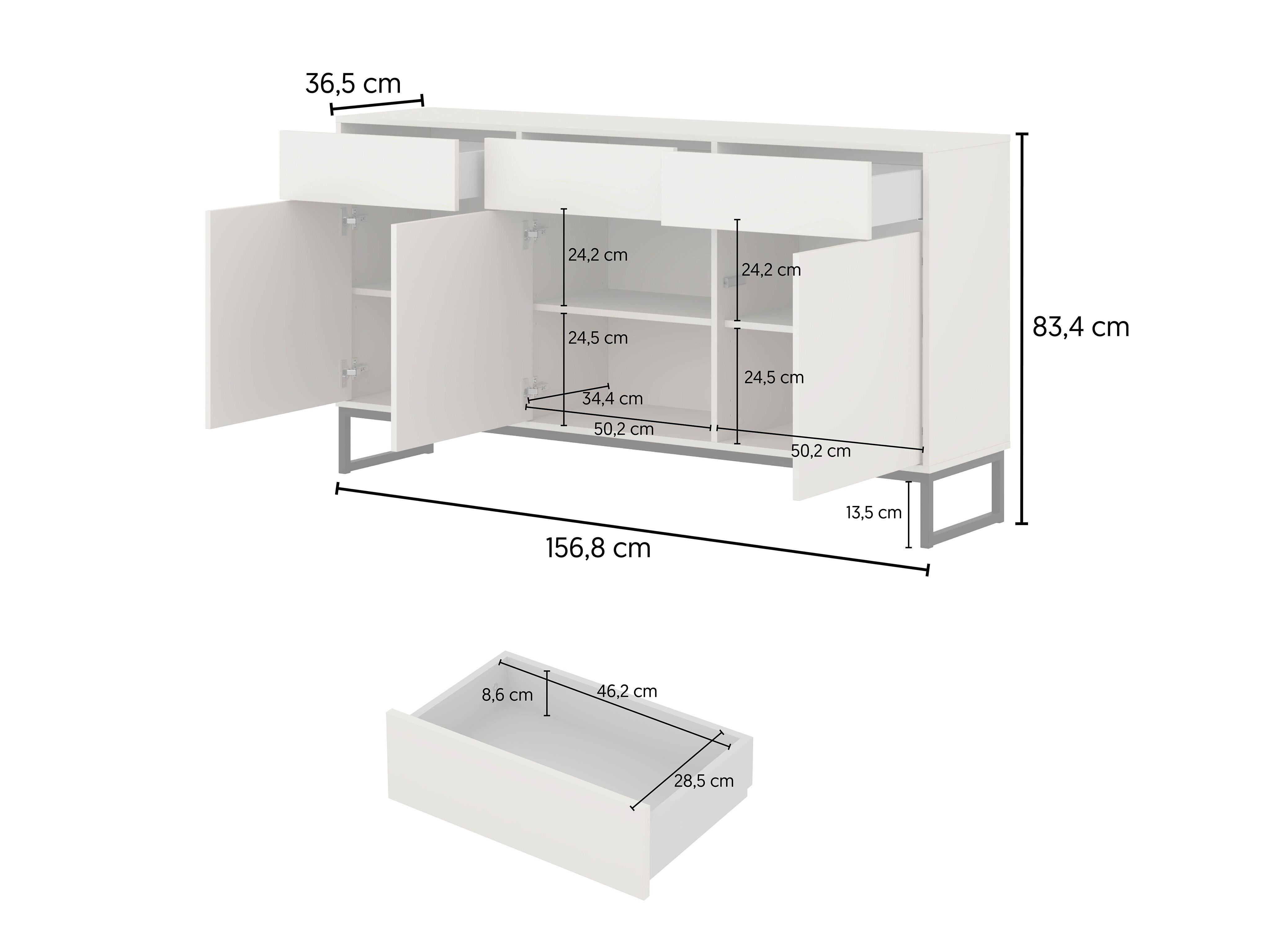 Chest of drawers Maravio 103 (Cashmere)