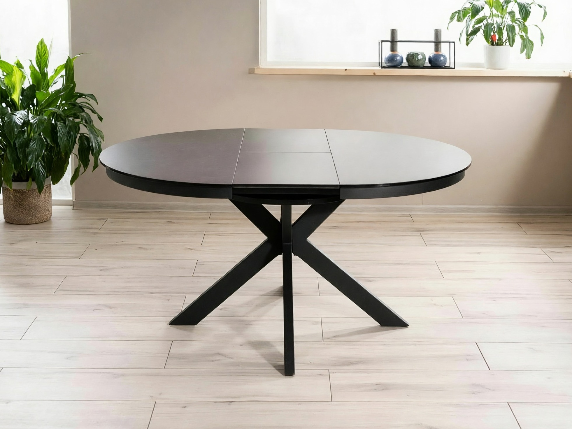 Table Detroit 998 (Black + Dark grey)
