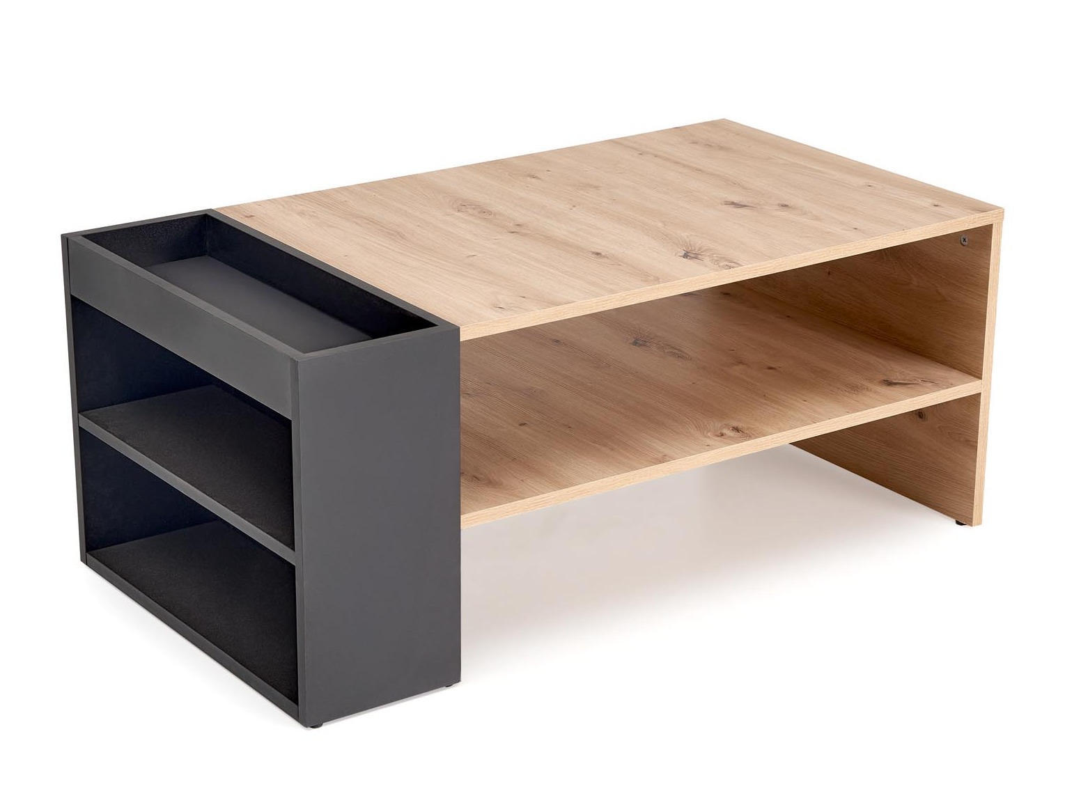 Coffee table Houston 1946 (Black + Artisan oak)