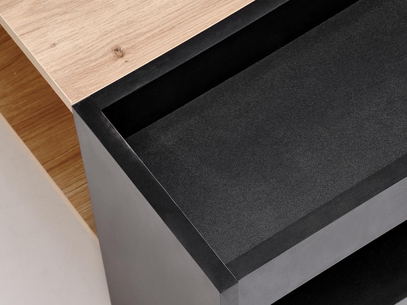 Coffee table Houston 1946 (Black + Artisan oak)