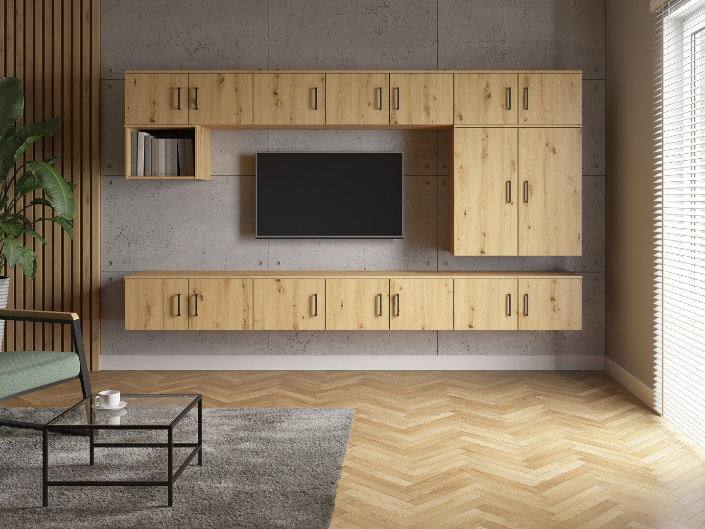 Bookcase Fenopha 154 (Artisan oak)
