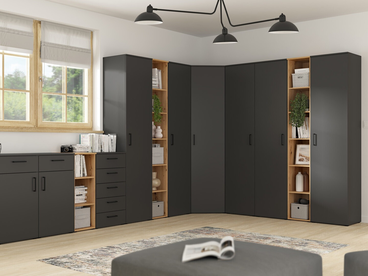 Bookcase Fenopha 156 (Artisan oak)